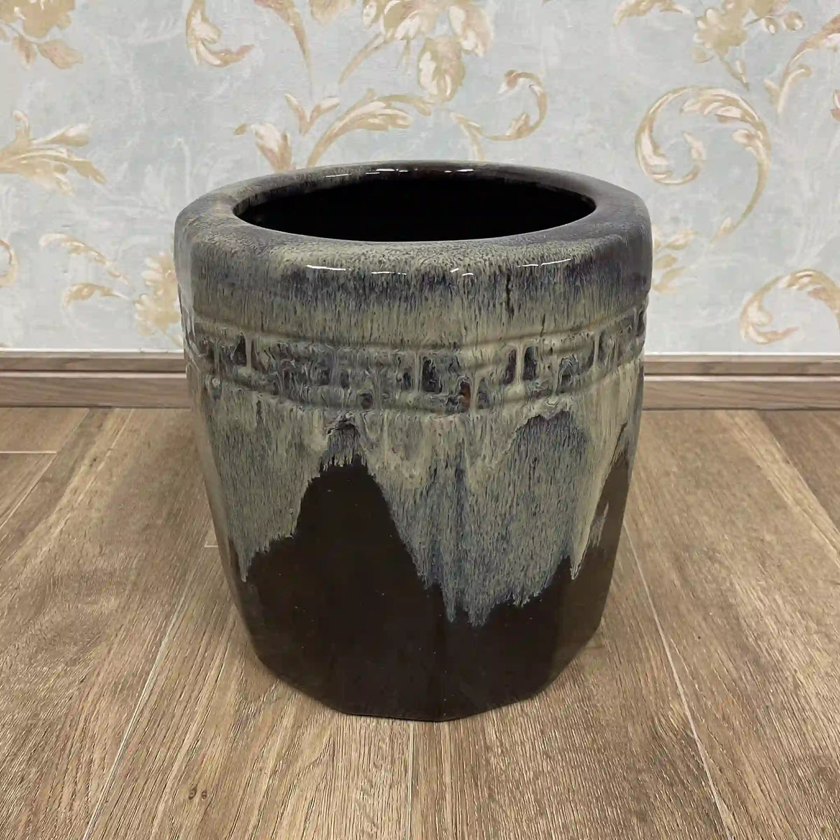火鉢(鉢カバー) / 1950s / 陶器 / 日本 / 昭和レトロ,陶器鉢,プランターカバー,古民具,古道具 / [ビンテージ]