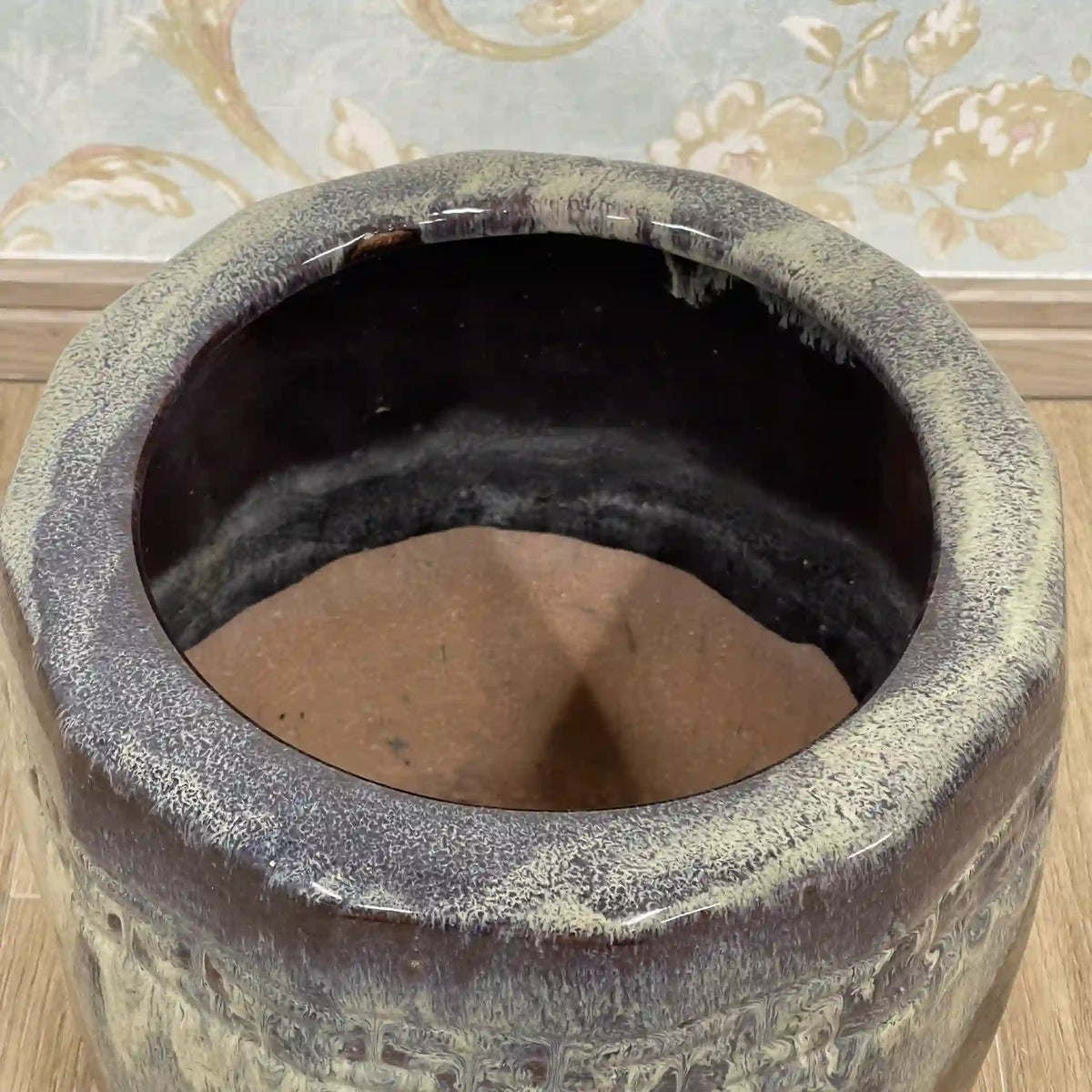 火鉢(鉢カバー) / 1950s / 陶器 / 日本 / 昭和レトロ,陶器鉢,プランターカバー,古民具,古道具 / [ビンテージ]
