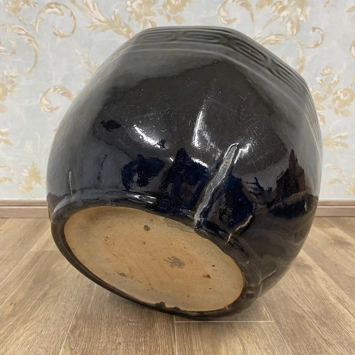 火鉢(鉢カバー) / 1950s / 陶器 / 日本 / 昭和レトロ,陶器鉢,プランターカバー,古民具,古道具 / [ビンテージ]