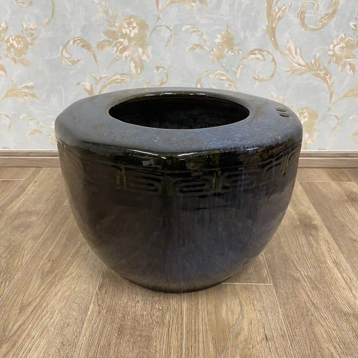 火鉢(鉢カバー) / 1950s / 陶器 / 日本 / 昭和レトロ,陶器鉢,プランターカバー,古民具,古道具 / [ビンテージ]