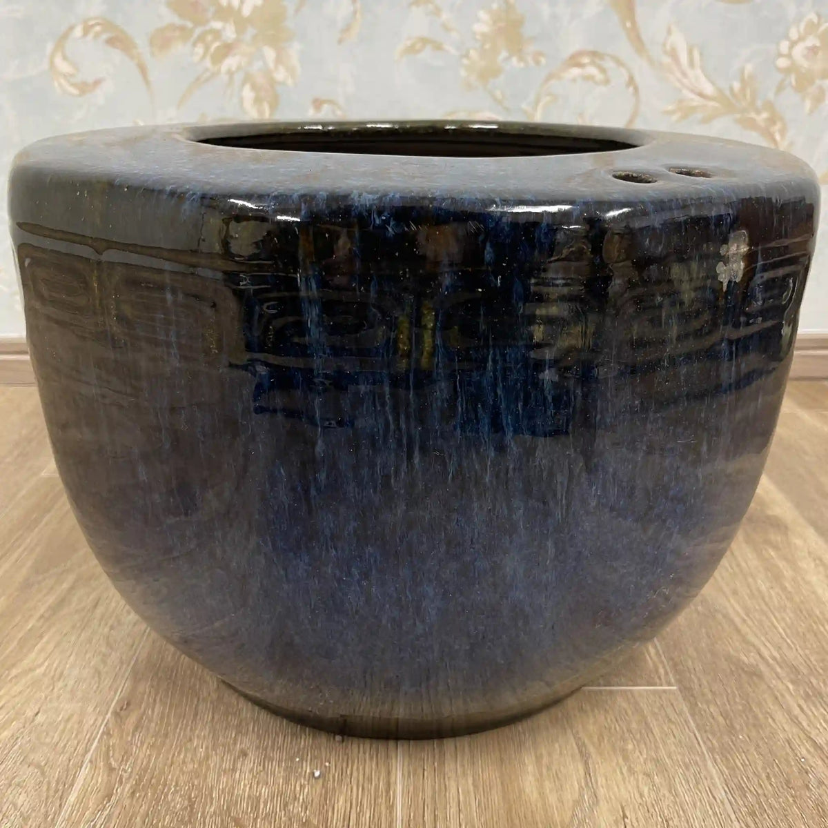 火鉢(鉢カバー) / 1950s / 陶器 / 日本 / 昭和レトロ,陶器鉢,プランターカバー,古民具,古道具 / [ビンテージ]