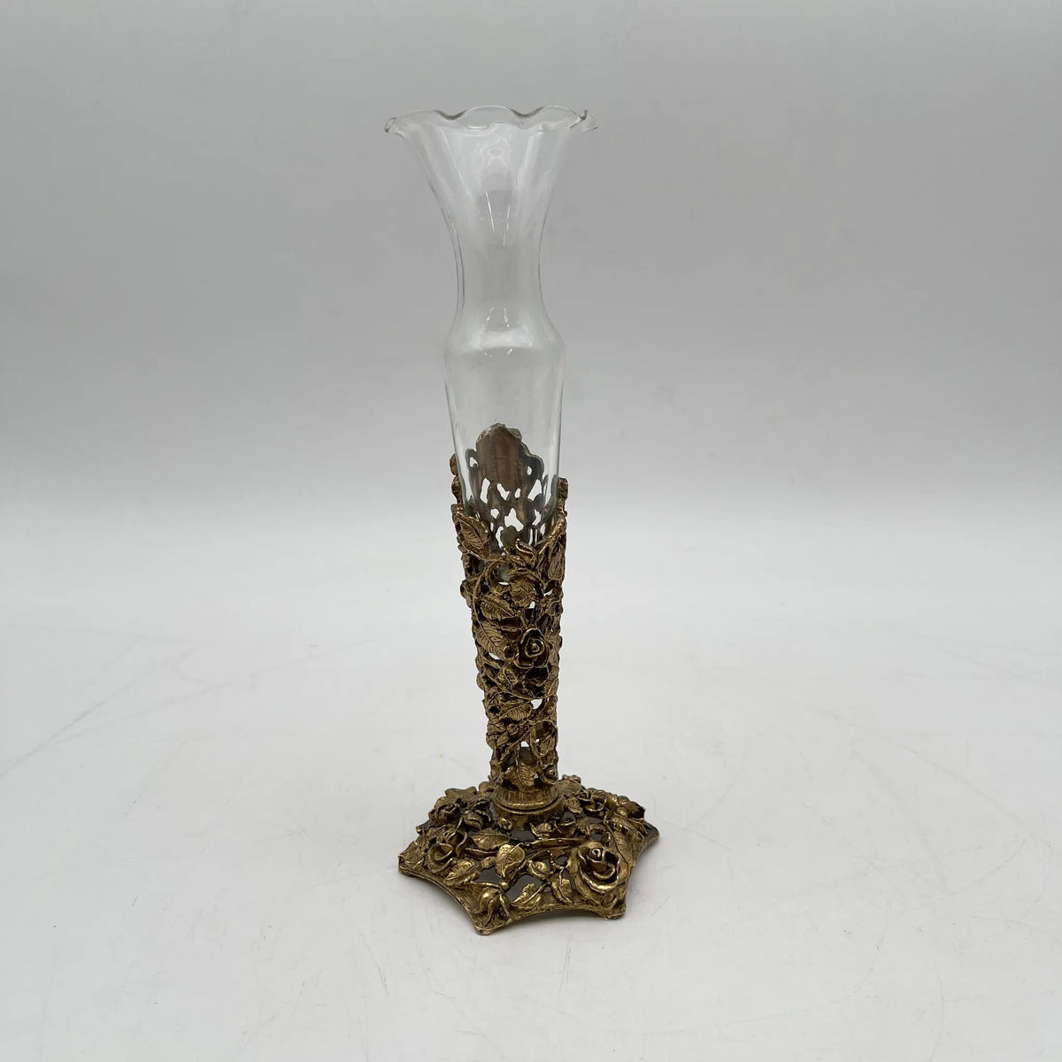 ヴィンテージフラワーベース花瓶セット フラワーベース(花瓶) / 1970s / ガラス / 昭和レトロ,薔薇,ローズ