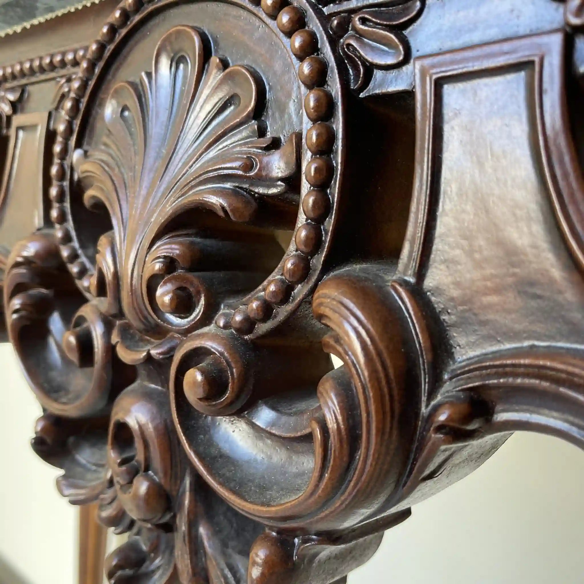 Vintage console table / marble / Italian / marble top