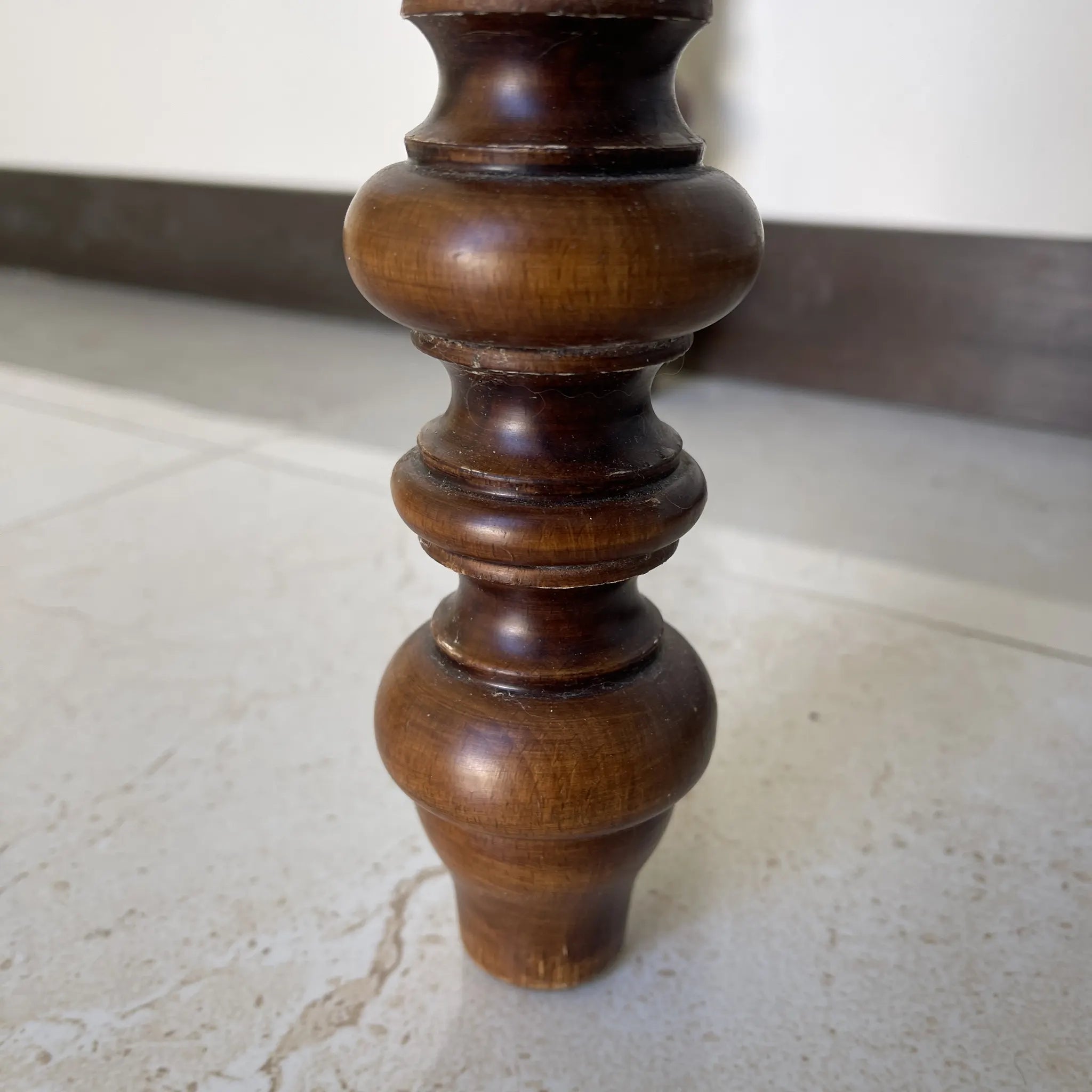 Vintage console table / marble / Italian / marble top