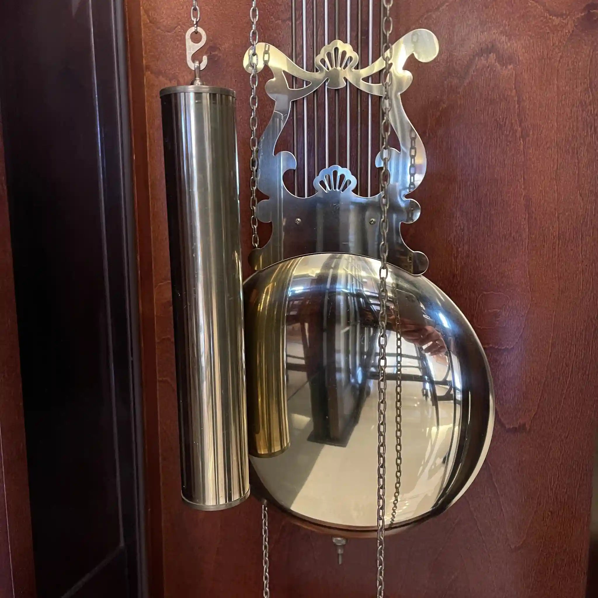 [Vintage] Hall clock / HOWARD MILLER / Colonial style / 20th century / Beech wood / America / 610-895