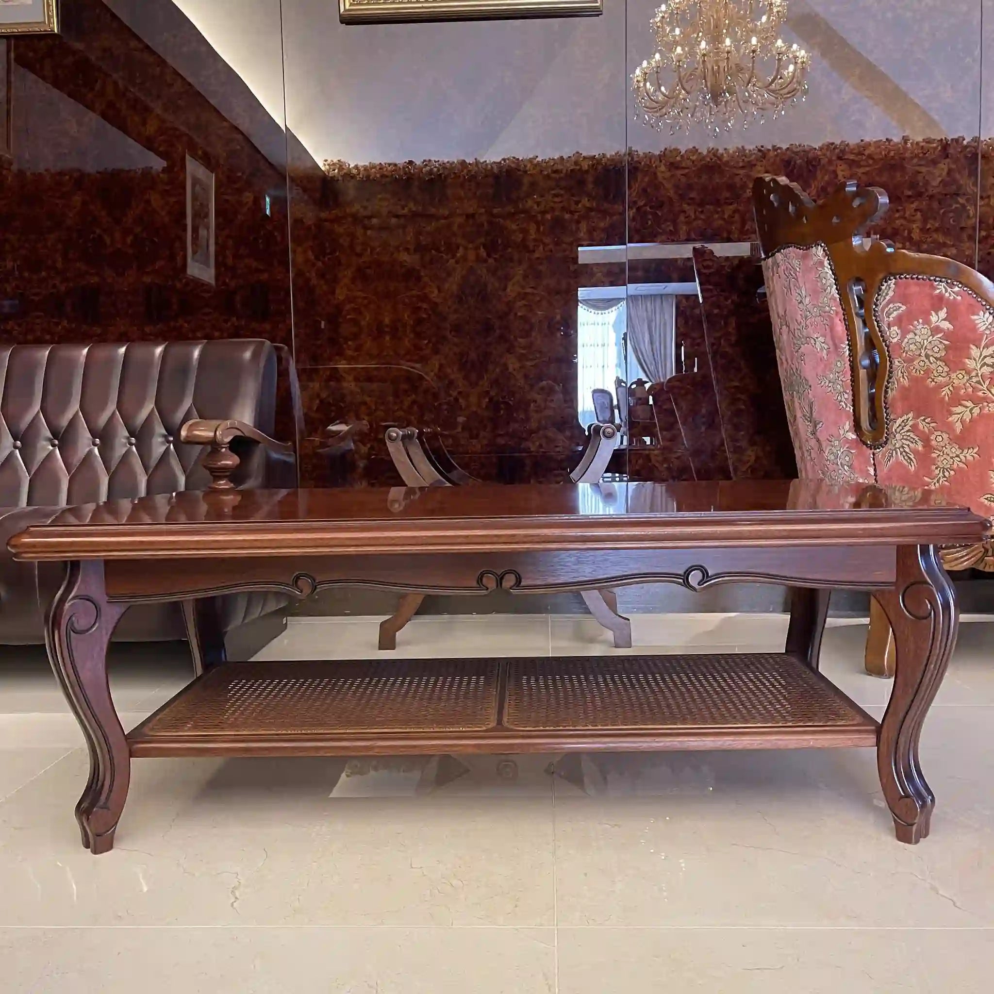 【リユース】 センターテーブル / カリモク家具 / スタンダードクラシック / ブナ材 / 日本