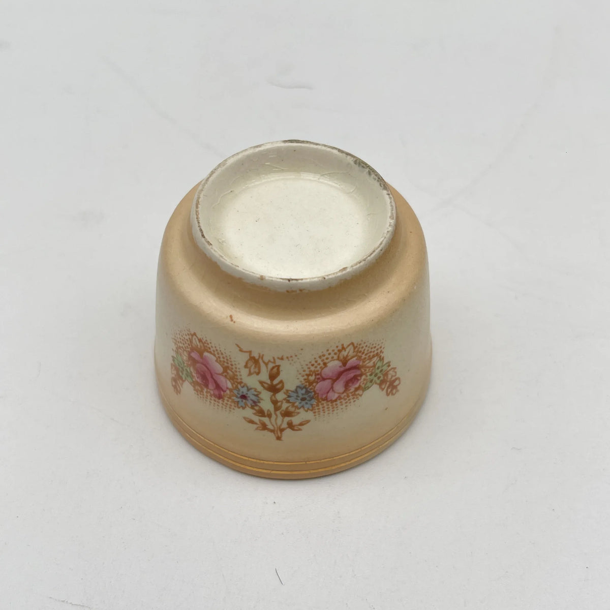 Crown Devon / Egg stand 2P / 1910-1920s / Pottery / England / Hand painted, floral pattern, British antique, retro, display, kitchen goods / [Antique]