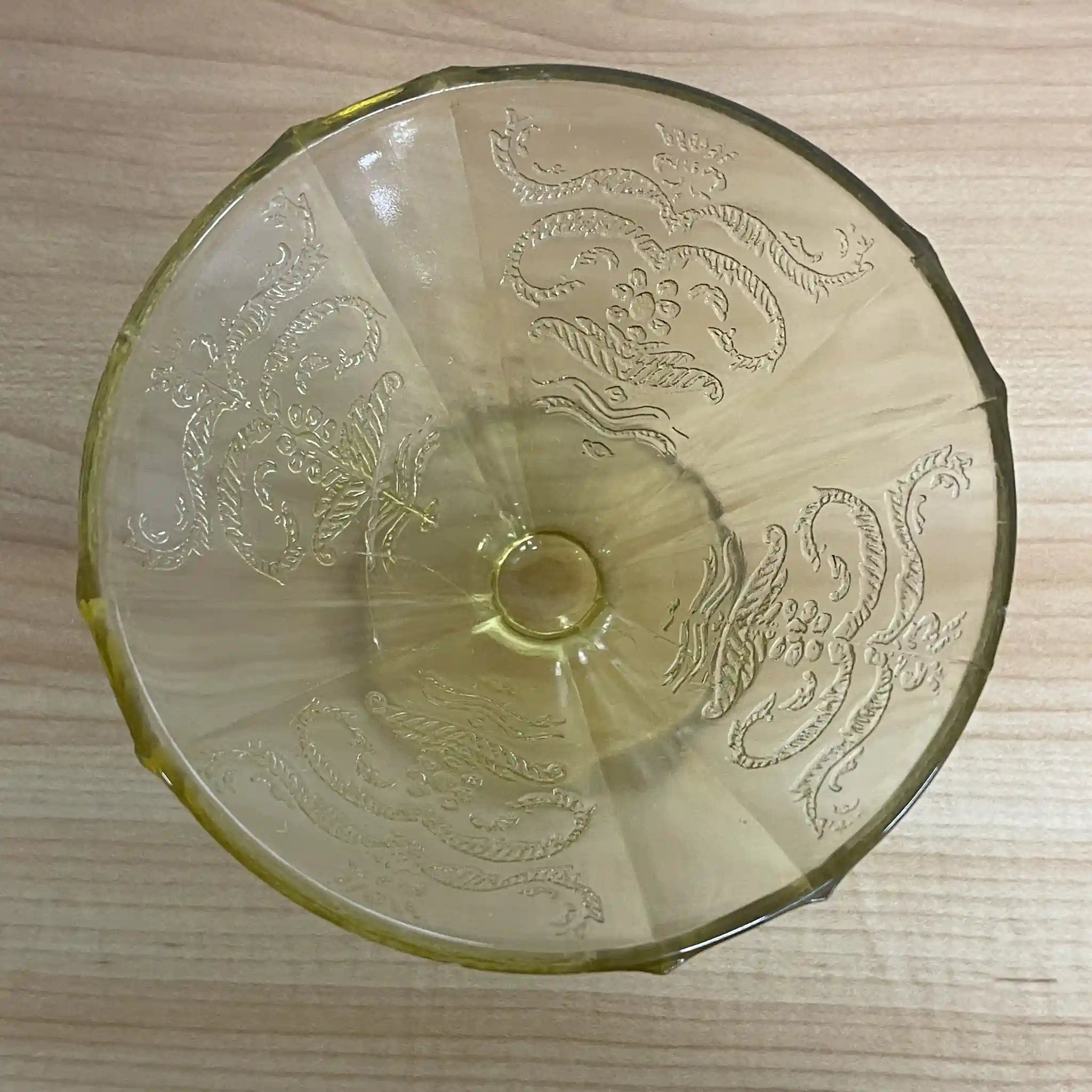 【ビンテージ】 シャーベットグラス / Indiana Glass (インディアナ・グラス) / Madrid / Recollection / 1980- / ガラス / アメリカ / デプレッショングラス, 型押し成型, アンバー