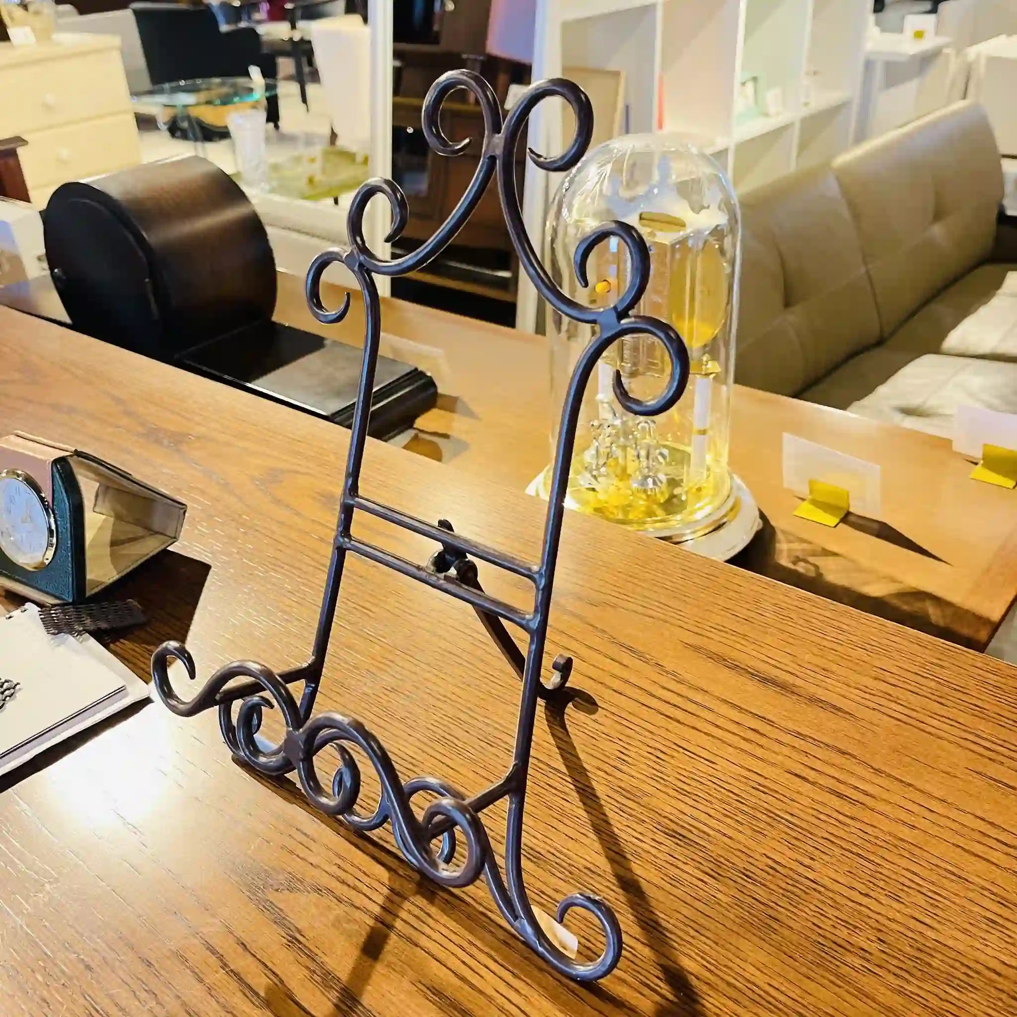 【リユース】 ブックホルダーラック / 錬鉄 / ブラックメタル