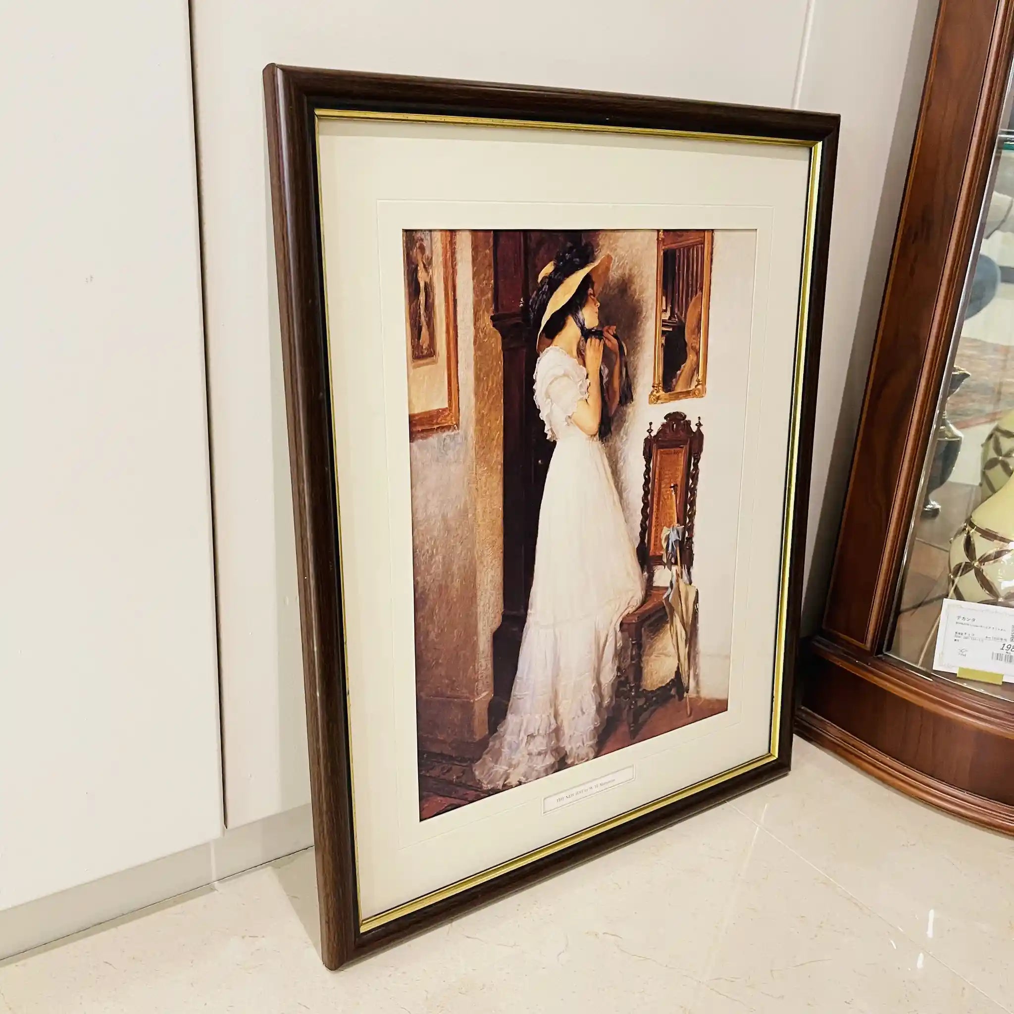 【アート/装飾品】 絵画 / W.H.Margetson / 『THE NEW HAT』 / イギリス直輸入