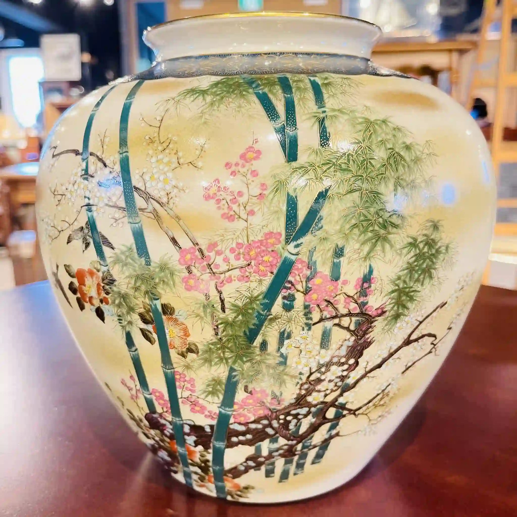 【リユース】 花瓶 / 九谷焼 / 未使用,箱あり / 箱付き