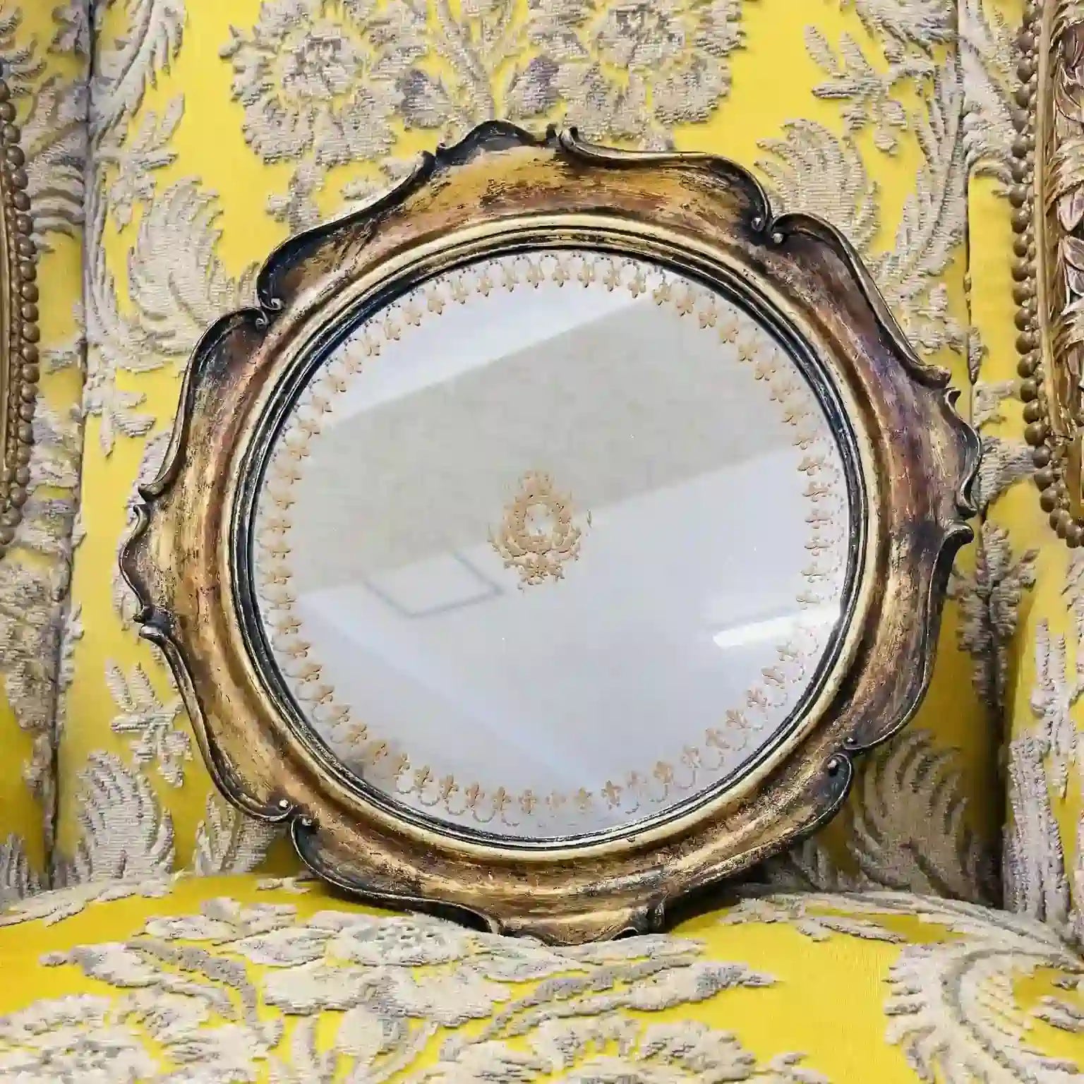 [復古]鏡子/百合花