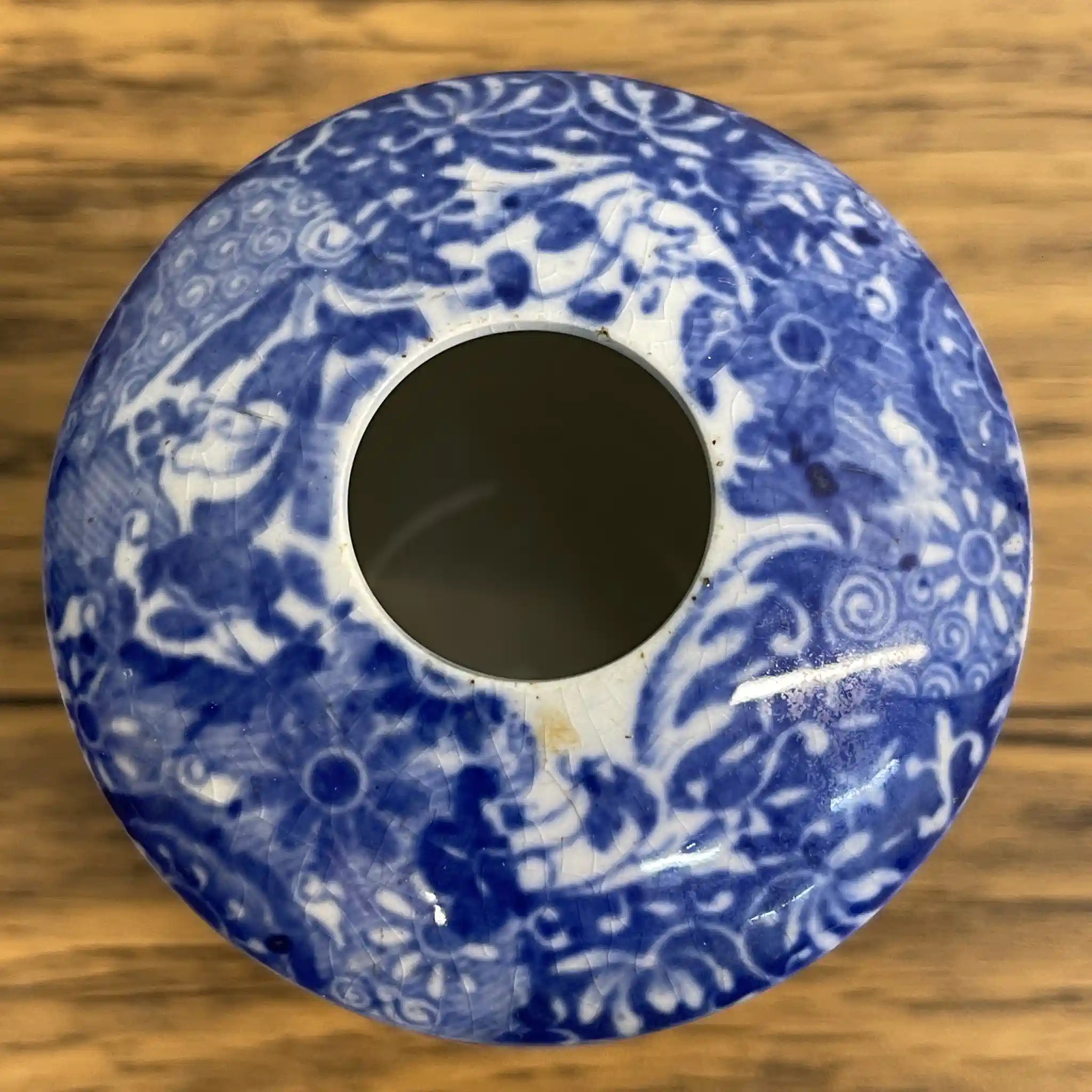 【アンティーク】 シュガーボウル (シュガーポット) / Spode (スポード) / Blue Italian / 1890-1920年代 / 陶器 / イギリス / ブルー＆ホワイト, 銅版転写, 古代ローマ遺跡