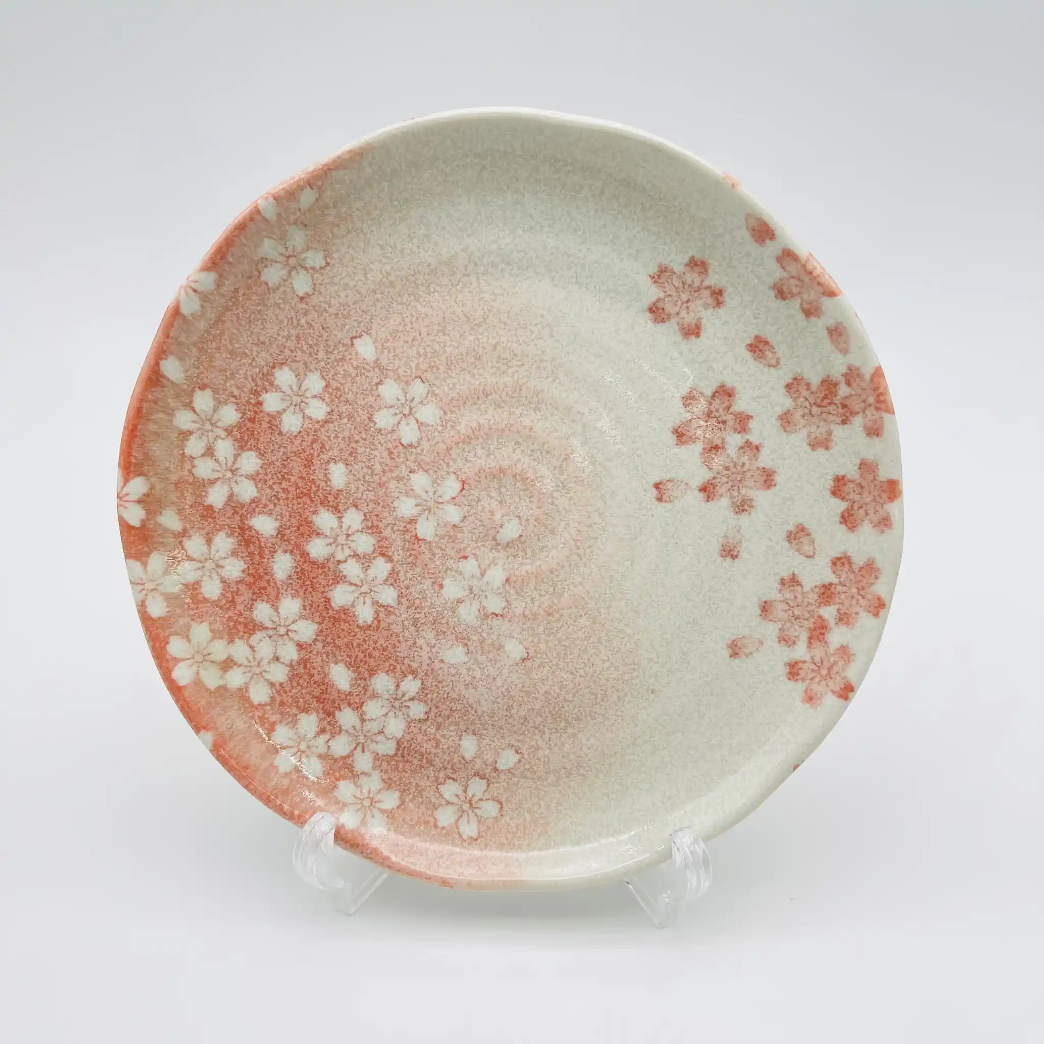 【リユース】 和皿揃 5P / 竹斎 / 三彩亭 花みずき / 日本 / 箱付き