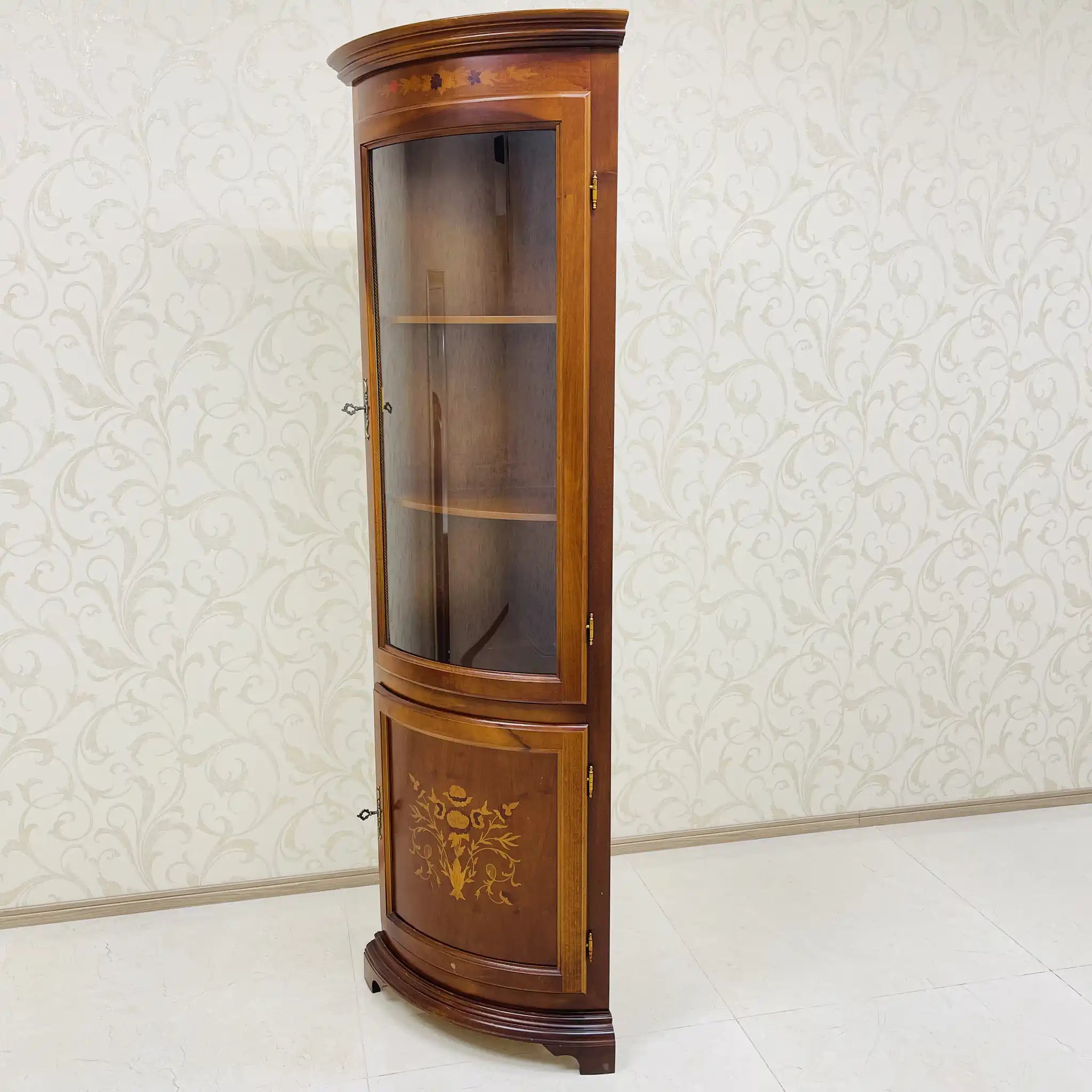 【アンティーク】 コーナーキャビネット