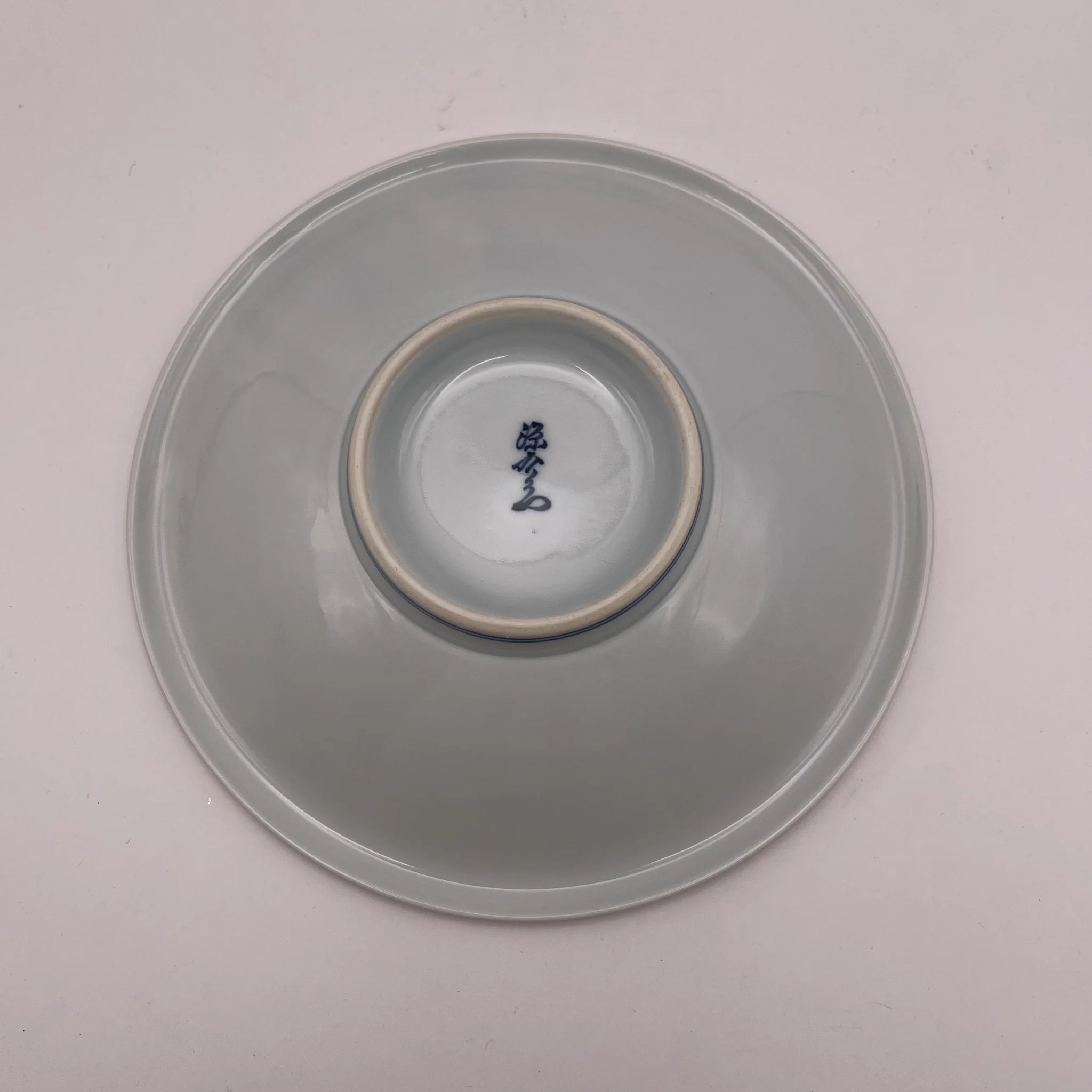 【リユース】 銘々皿 5P / 源右衛門窯 / 有田焼 染付葡萄 / 日本 / 箱付き