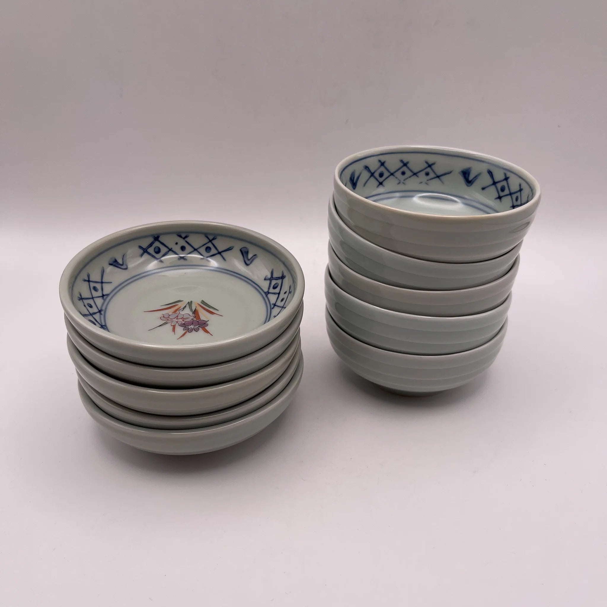 【リユース】 小鉢 10P 五客 / 西峰作 / 有田焼 / 日本 / 箱付き