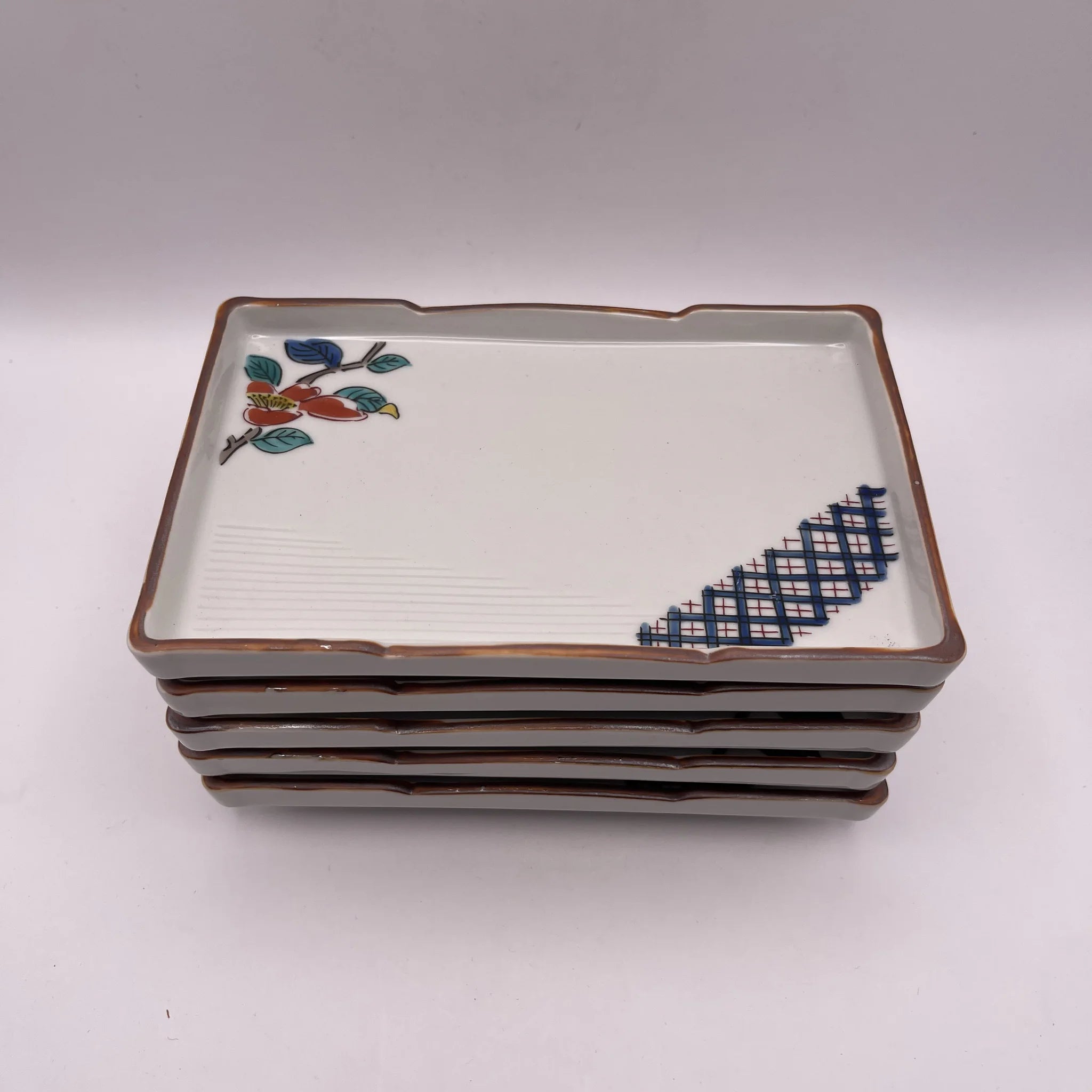 【リユース】 刺身揃 10P / 勝雄作 / 九谷焼 五客用 / 日本 / 箱付き