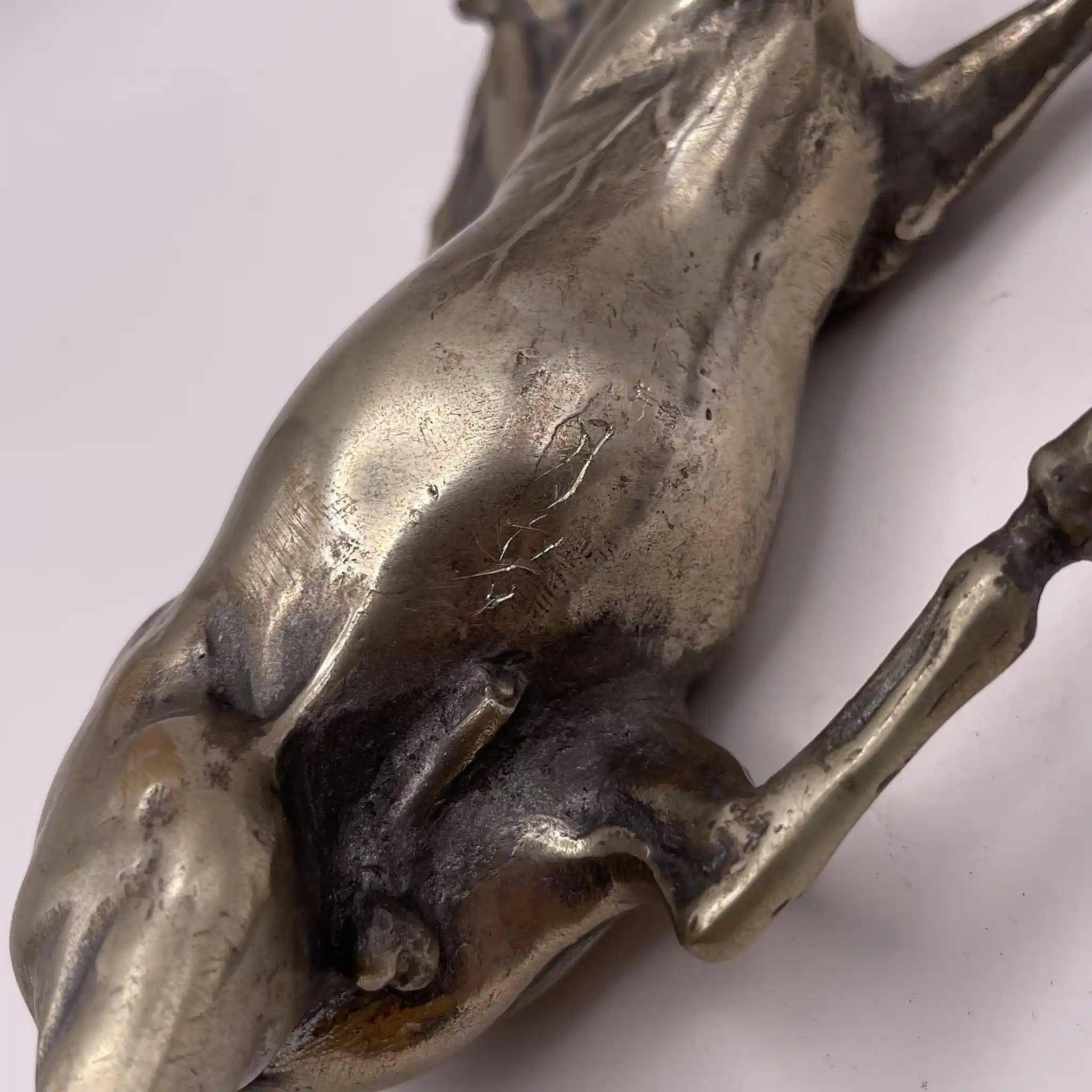 【リユース】 駿馬 / 高岡銅器 / 須賀月芳 / ニッケルシルバー / 日本 / 箱付き