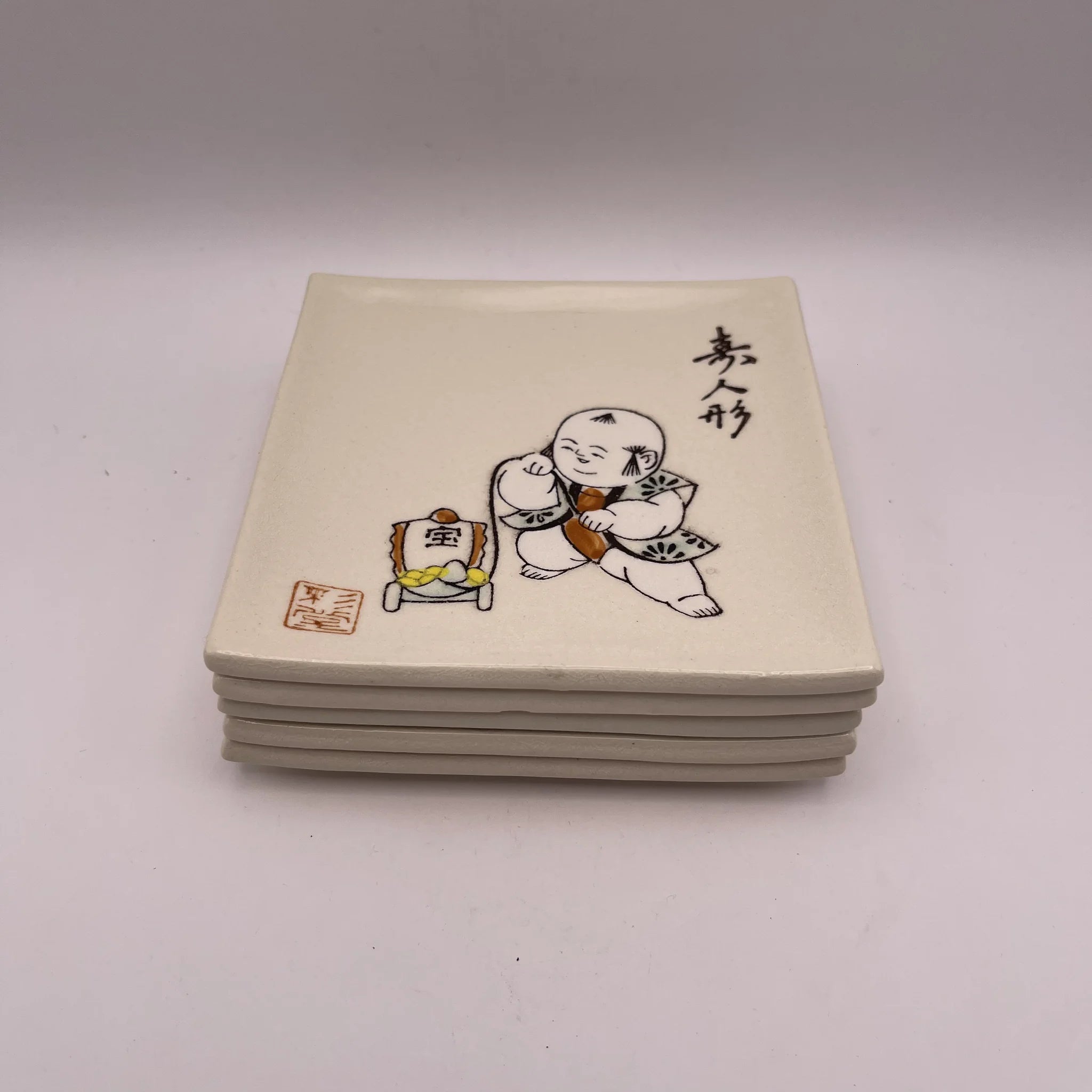 【リユース】 果物揃 6P / 彩堂造 / 赤津焼 / 日本 / 箱付き