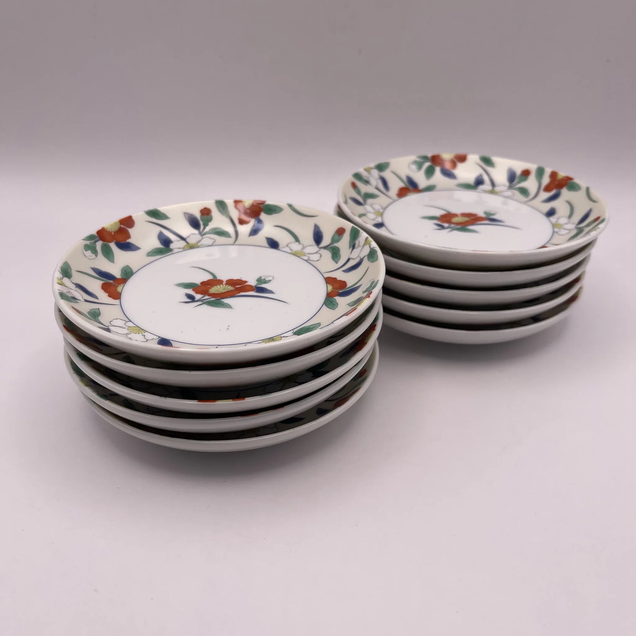 【リユース】 小皿 10P / 藍 / 日本 / 箱付き