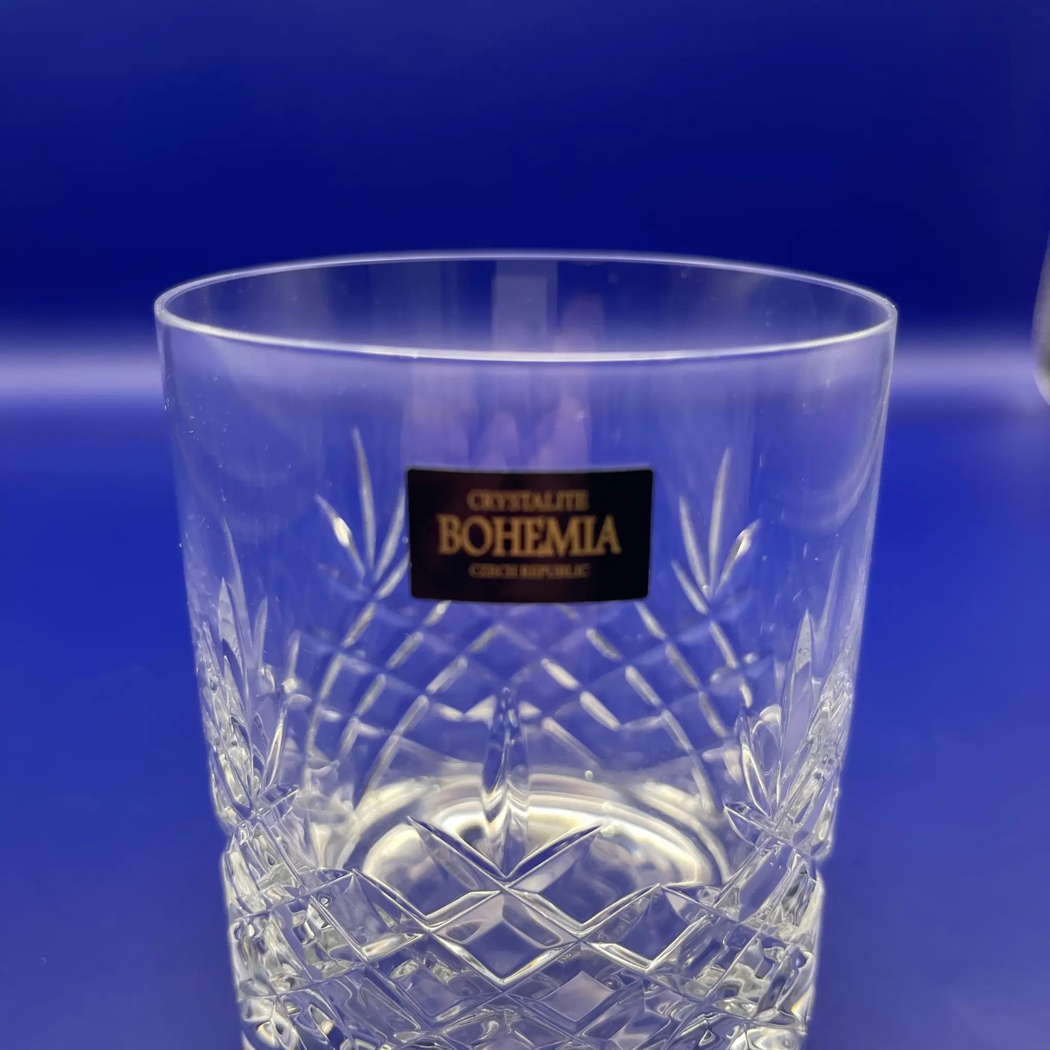 【リユース】 ロックグラス 6P / CRYSTALITE BOHEMIA（クリスタライト ボヘミア） / チェコ / 未使用 / 箱付き