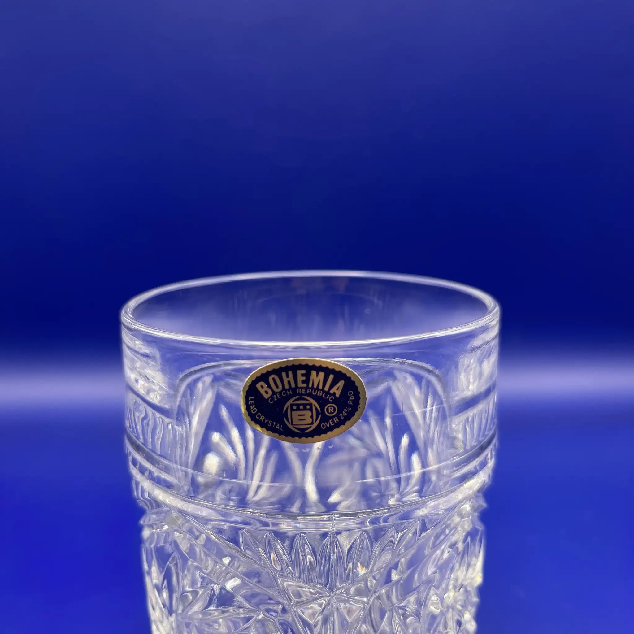 【リユース】 ロックグラス 6P / CRYSTALITE BOHEMIA（クリスタライト ボヘミア） / チェコ / 未使用 / 箱付き