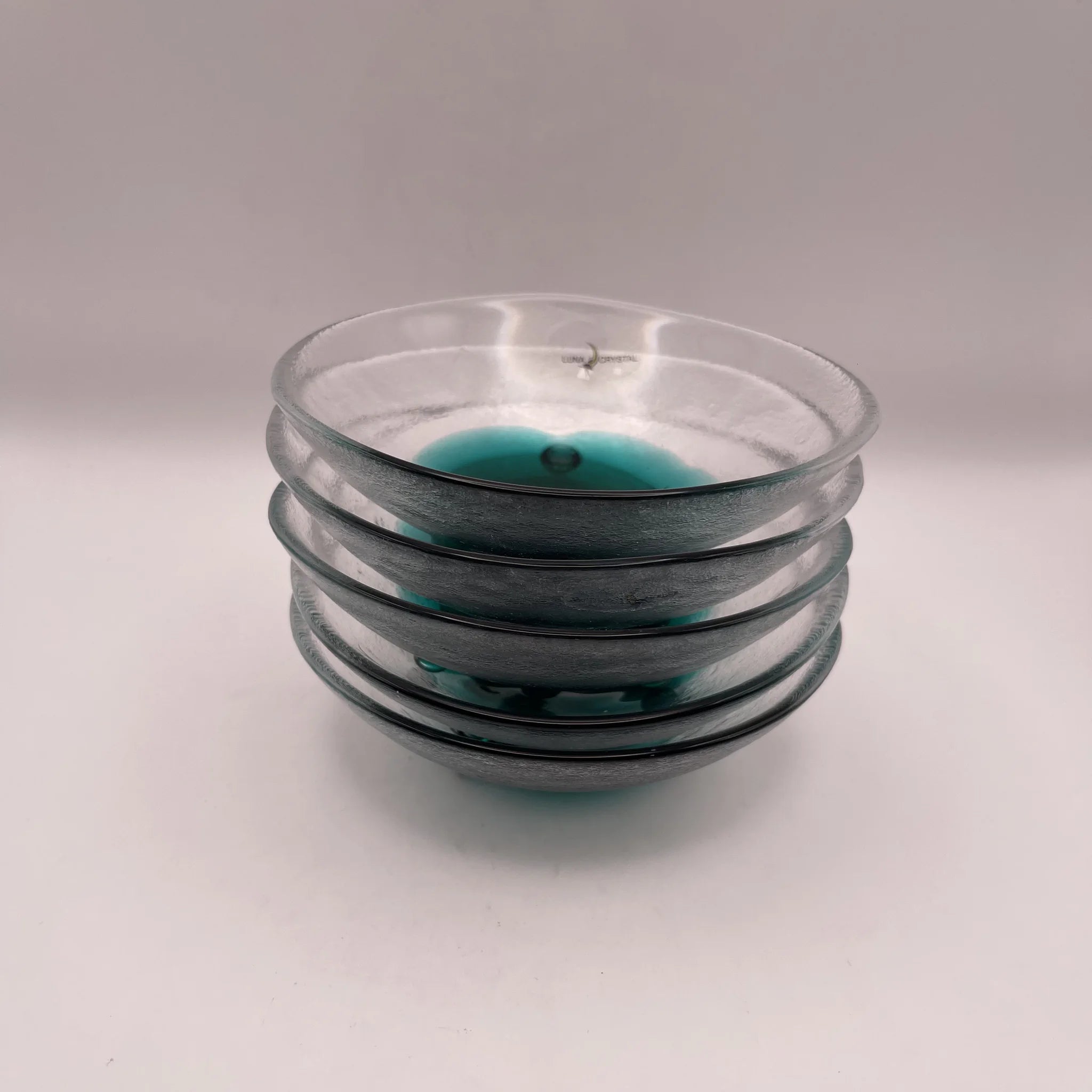 【リユース】 中鉢 5P / LUNA CRYSTAL / 未使用 / 箱付き