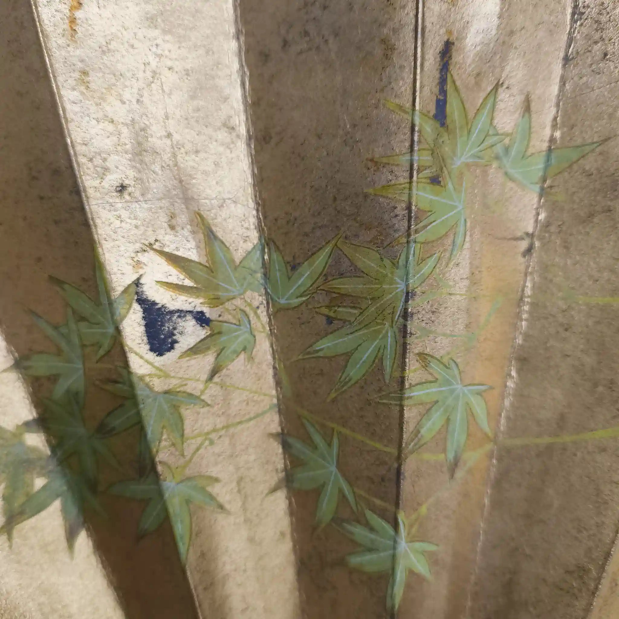 [Reuse] Fan / Japanese paper / Japan / Spring and autumn map