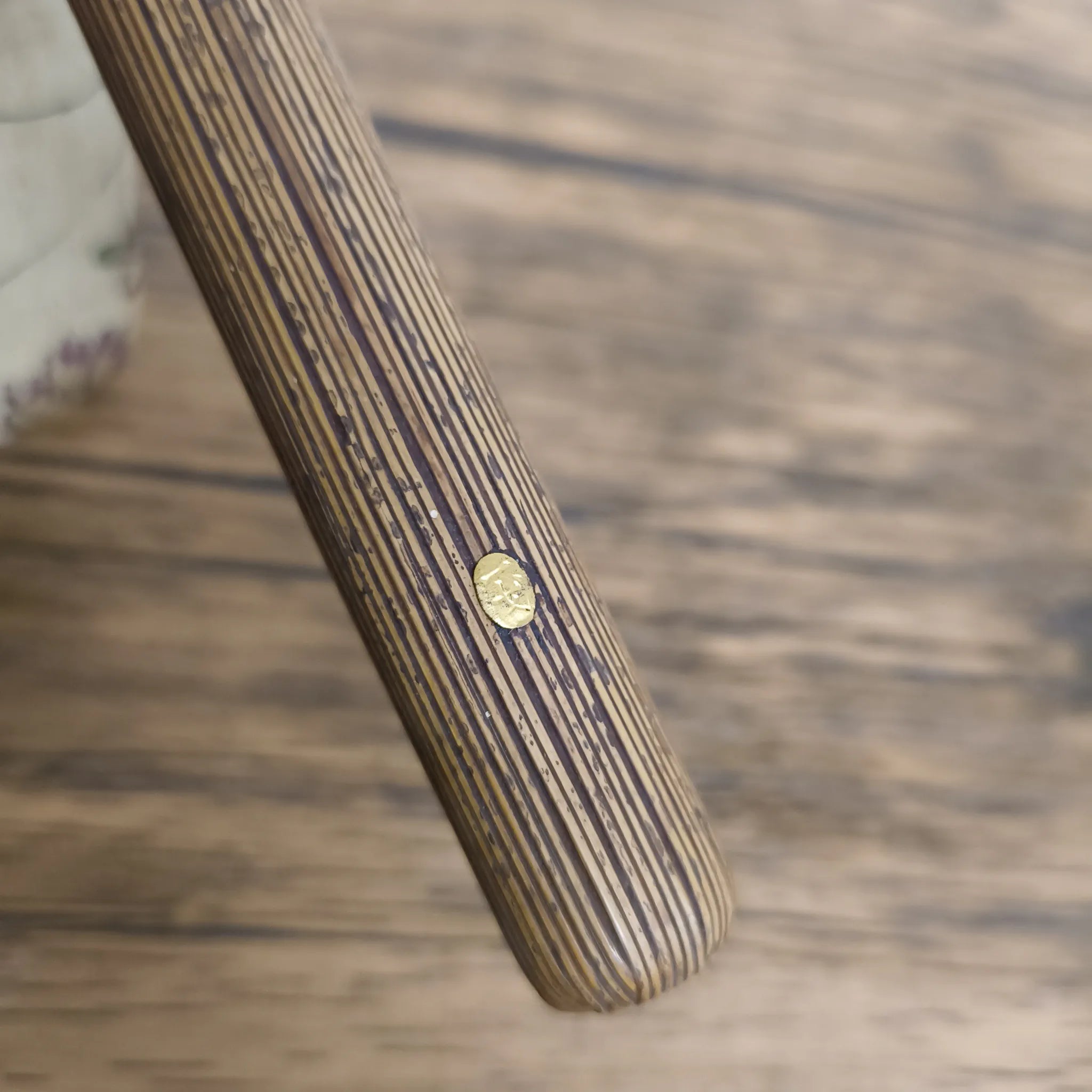 【骨董品】 煙管 (キセル) ・煙管入れ・叺 (カマス)3Pセット / 明治-昭和初期 (推定) / 真鍮 / 日本 / 羅宇煙管