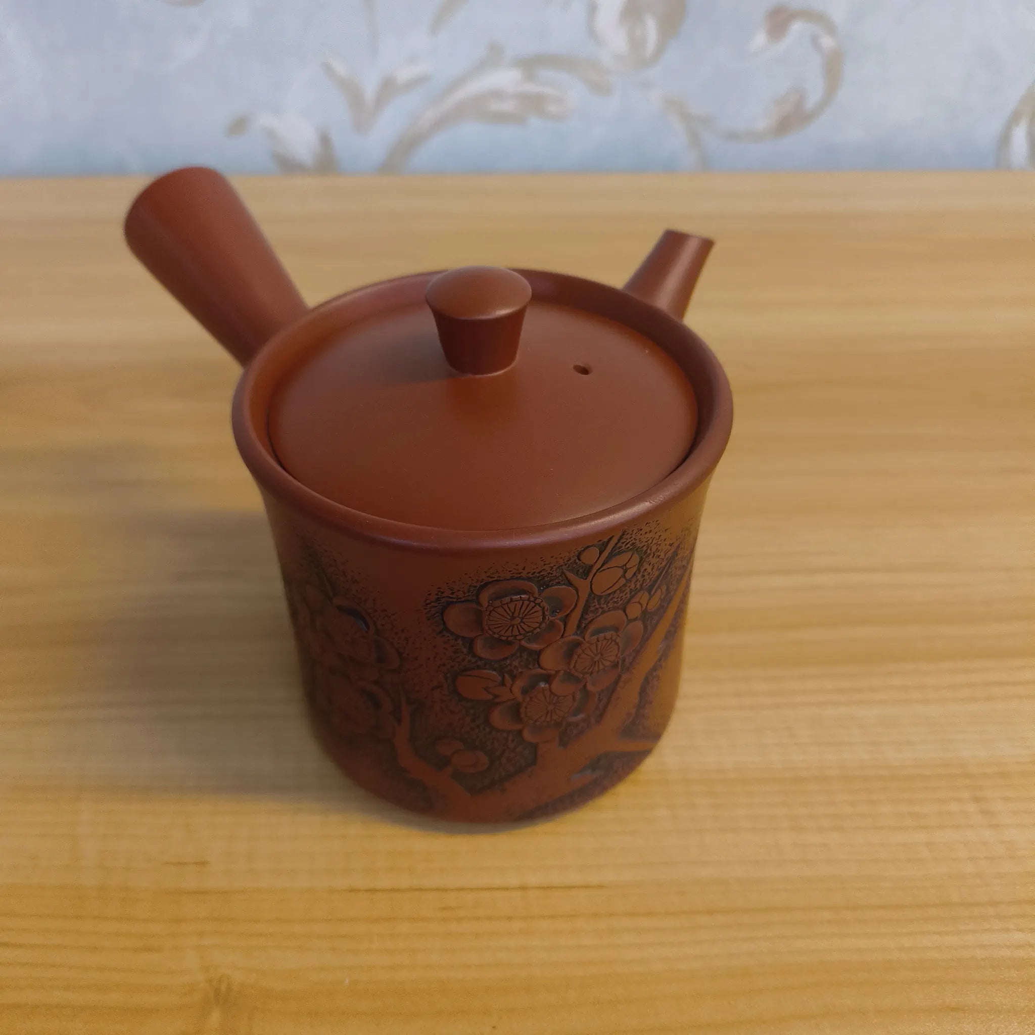 【リユース】 急須 (茶注) / 高資 / 常滑焼 / 推定20C後期 / 磁器 / 日本 / 朱泥, 梅