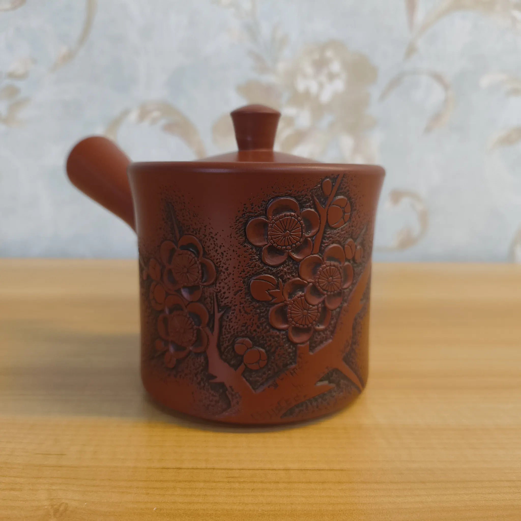 【リユース】 急須 (茶注) / 高資 / 常滑焼 / 推定20C後期 / 磁器 / 日本 / 朱泥, 梅