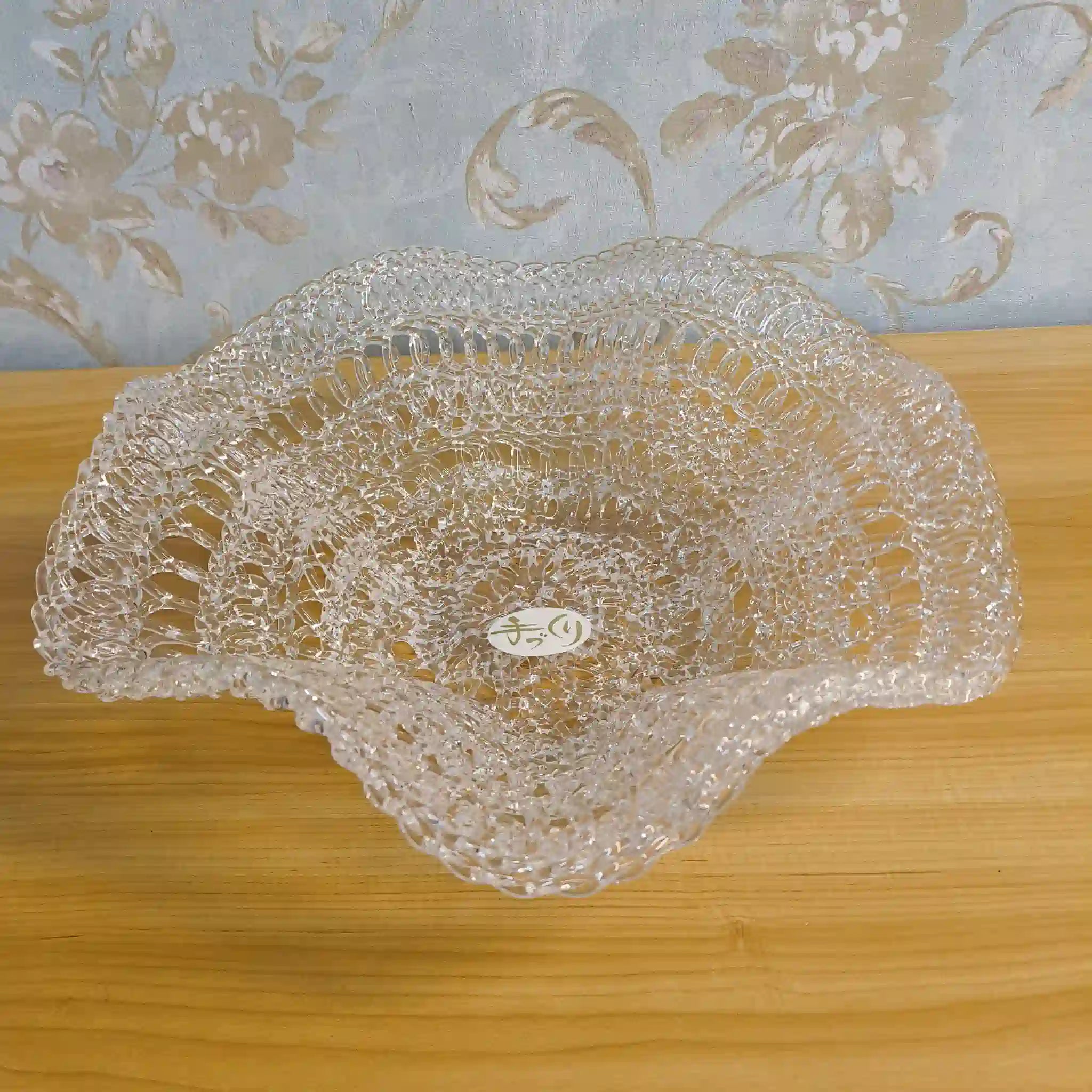 【ビンテージ】 コンポート (盛鉢) / 石塚硝子 / Crafty Lace / 推定1970-90s / ガラス / 日本 / ハンドメイド