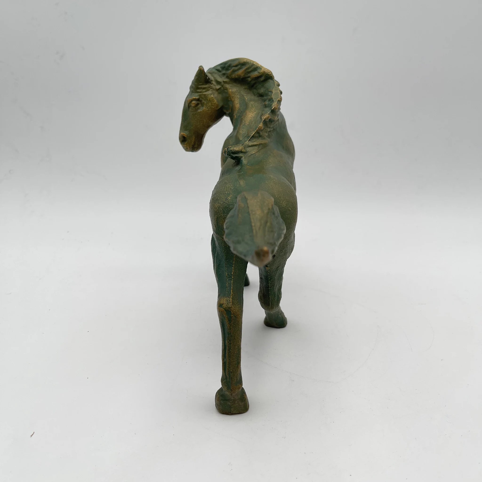 【リユース】 親仔馬ブロンズ像 / 高岡銅器 / 二口金一”母情”