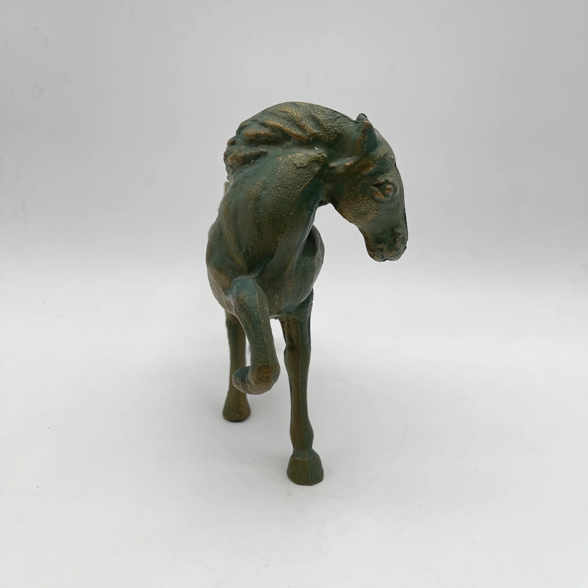 【リユース】 親仔馬ブロンズ像 / 高岡銅器 / 二口金一”母情”