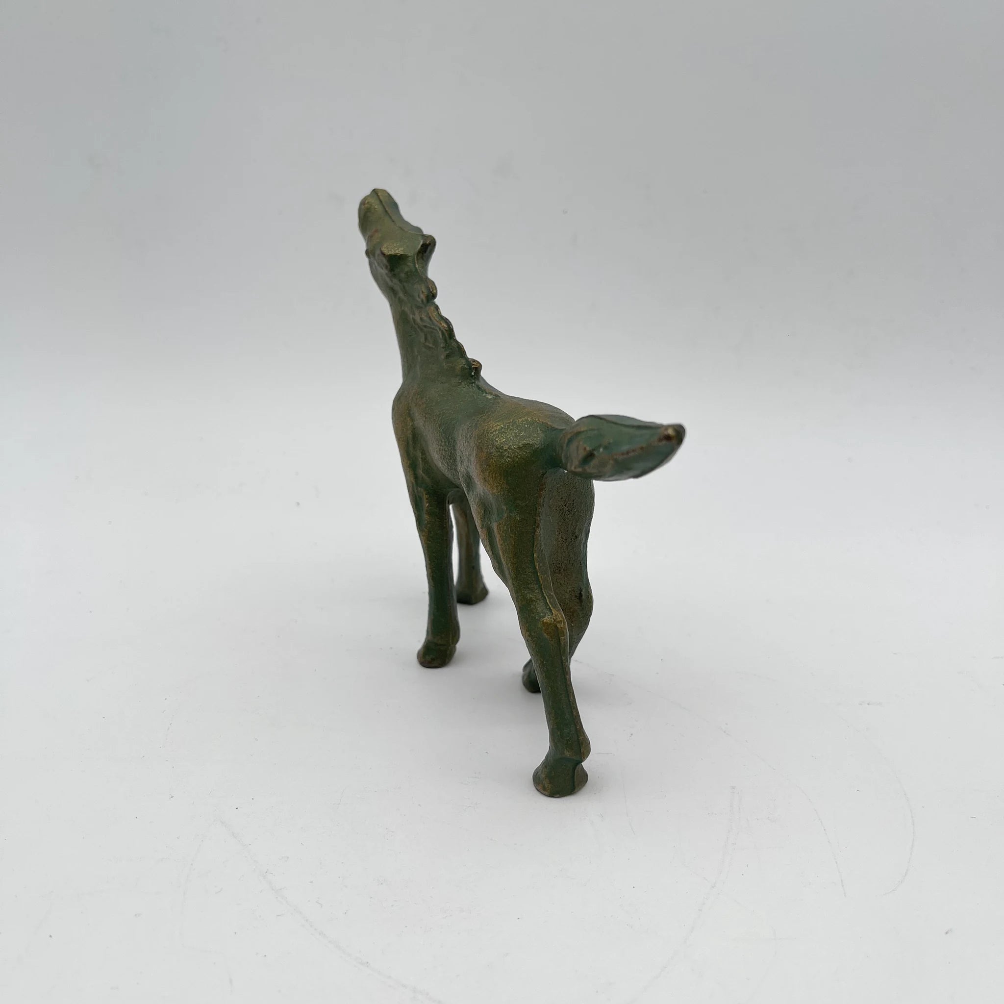 【リユース】 親仔馬ブロンズ像 / 高岡銅器 / 二口金一”母情”