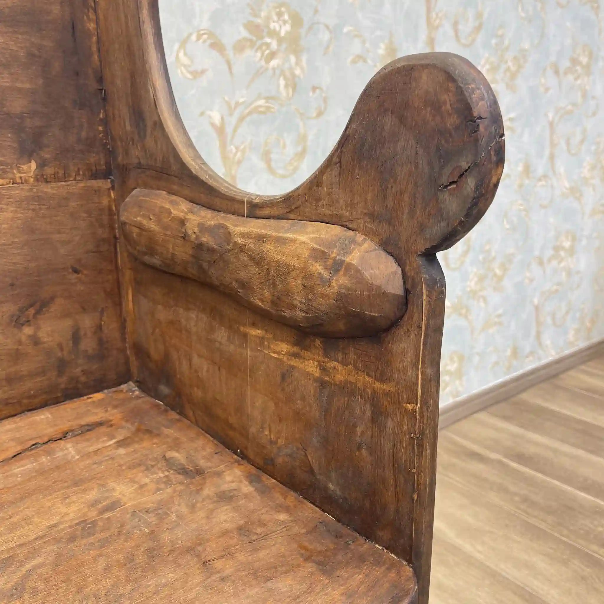 【アンティーク】 チャーチベンチ / ハイバック