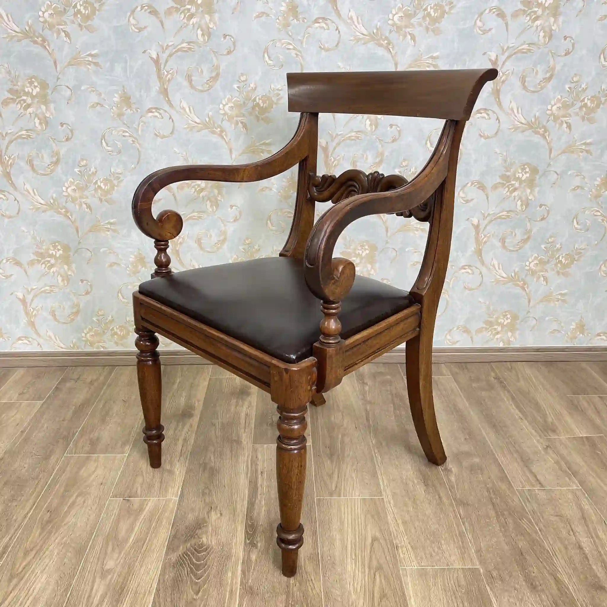 【アンティーク】 アームチェア / リージェンシー様式 / 19世紀初頭から中頃 / イギリス