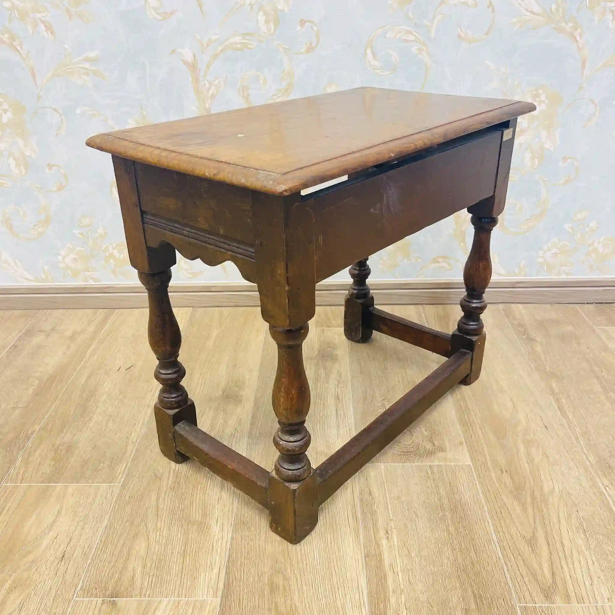 【アンティーク】 サイドテーブル / ジャコビアン様式 / イギリス / ろくろ細工,ターニングレッグ