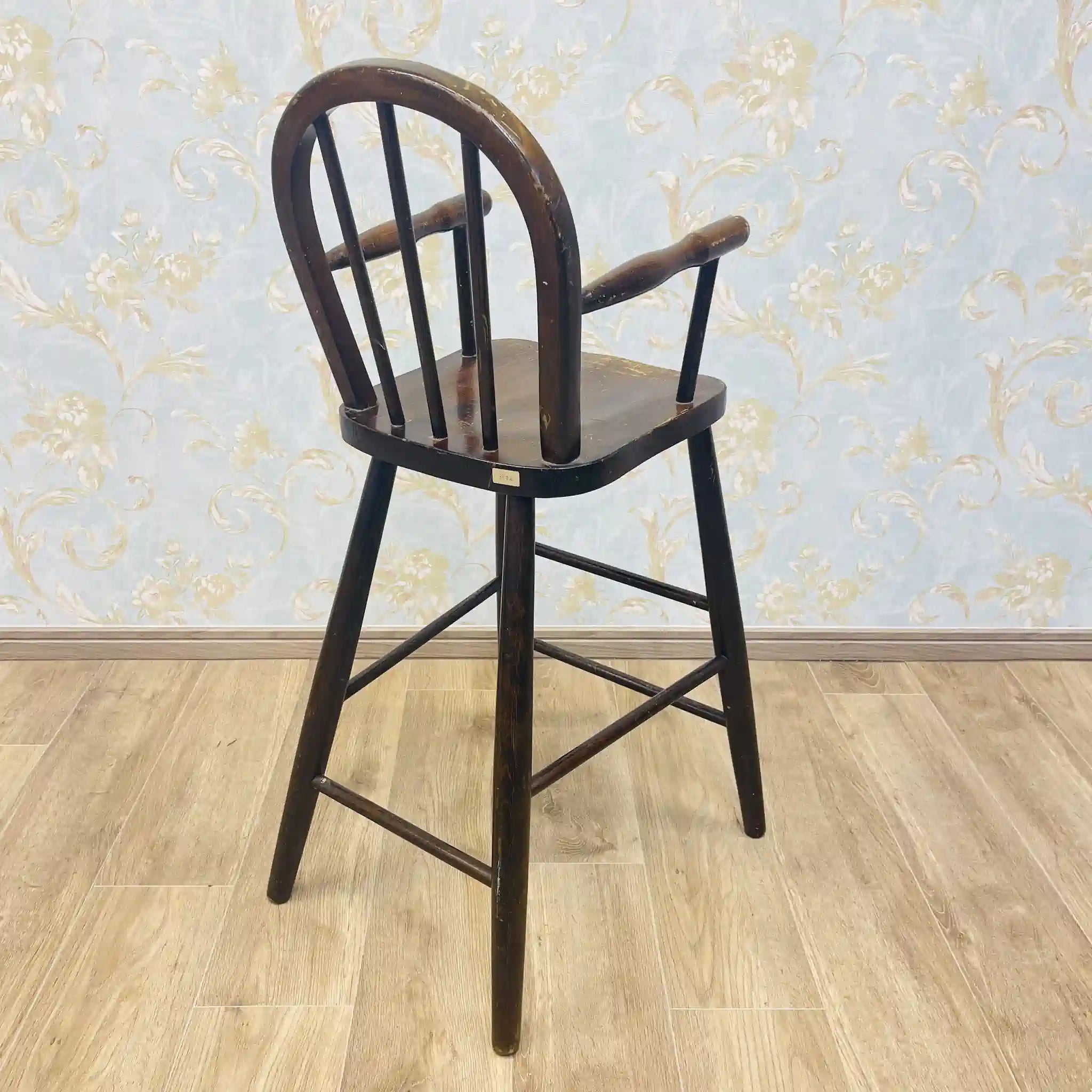 【アンティーク】 ボウバックキッズチェア / ウィンザー様式 / イギリス / 挽物細工,スポークバック