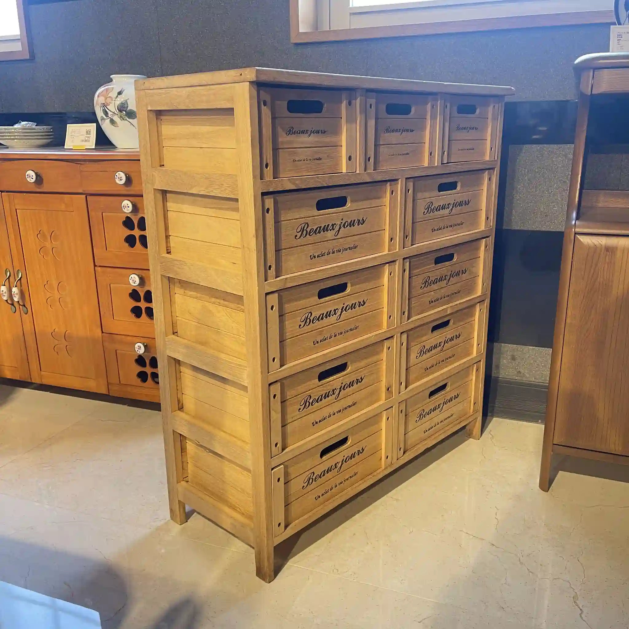 【リユース】 タイルトップチェスト