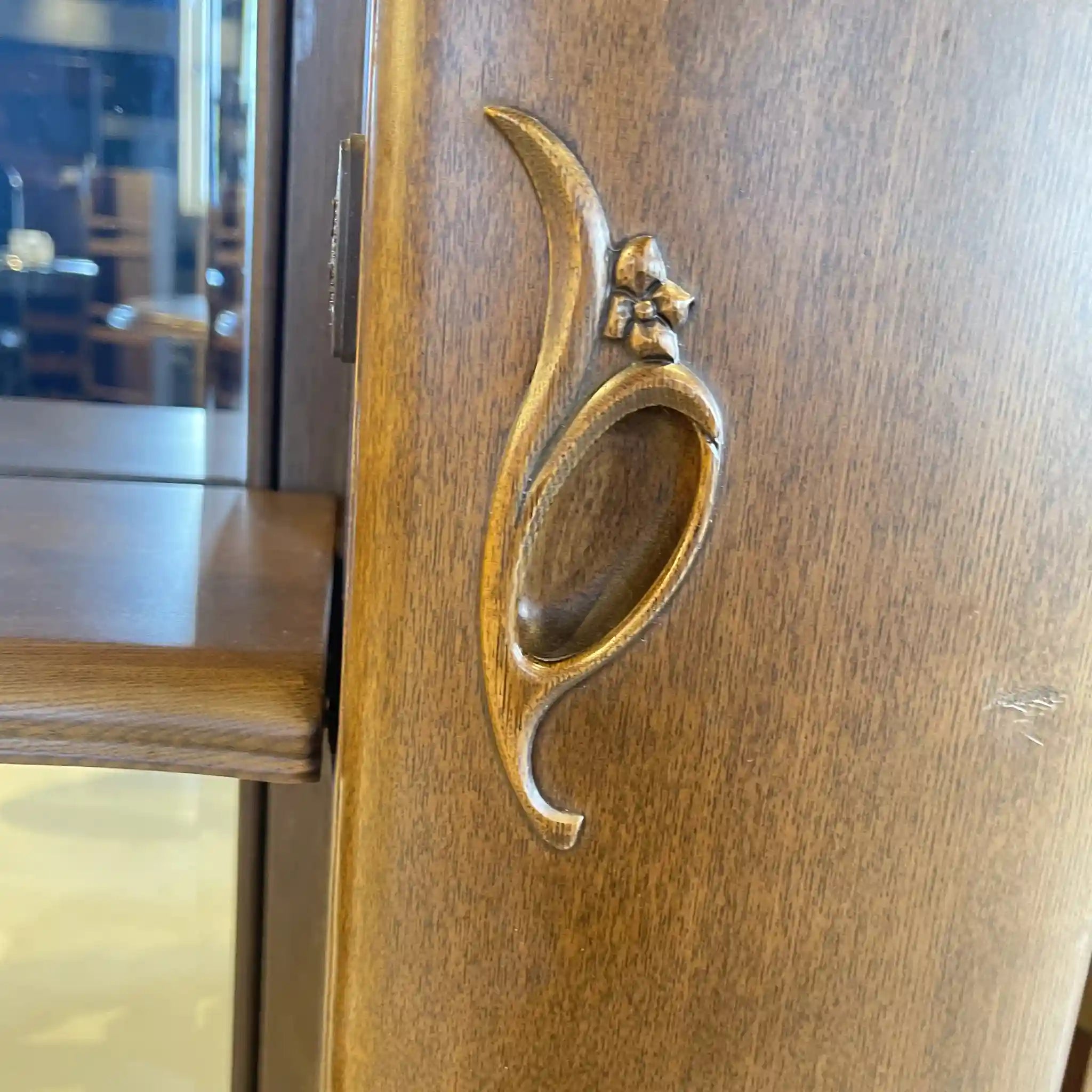 【骨董品】 姿見台 和風 / 抽斗の取手の緩み修理済み