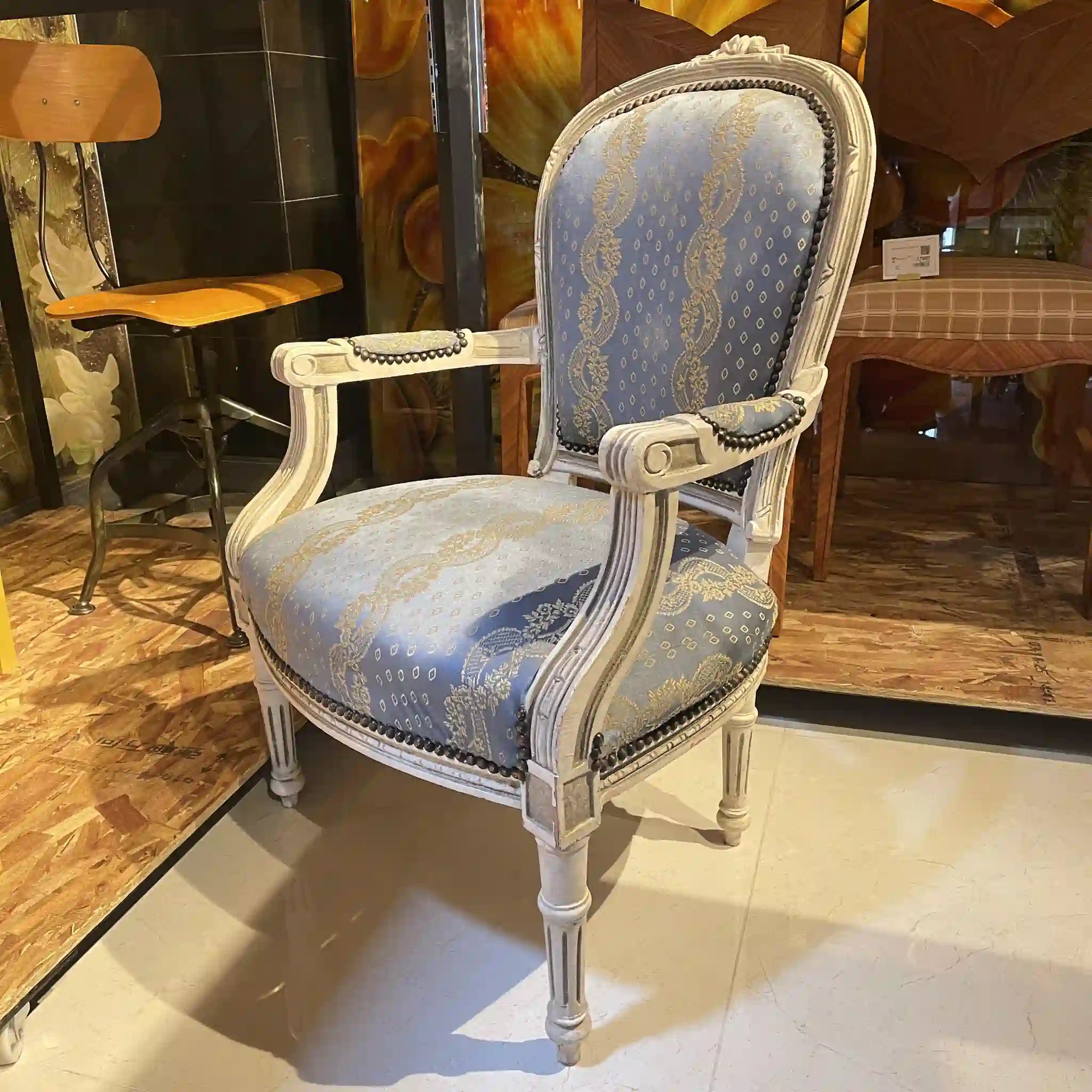 Antique Louis XVI style armchair / France /