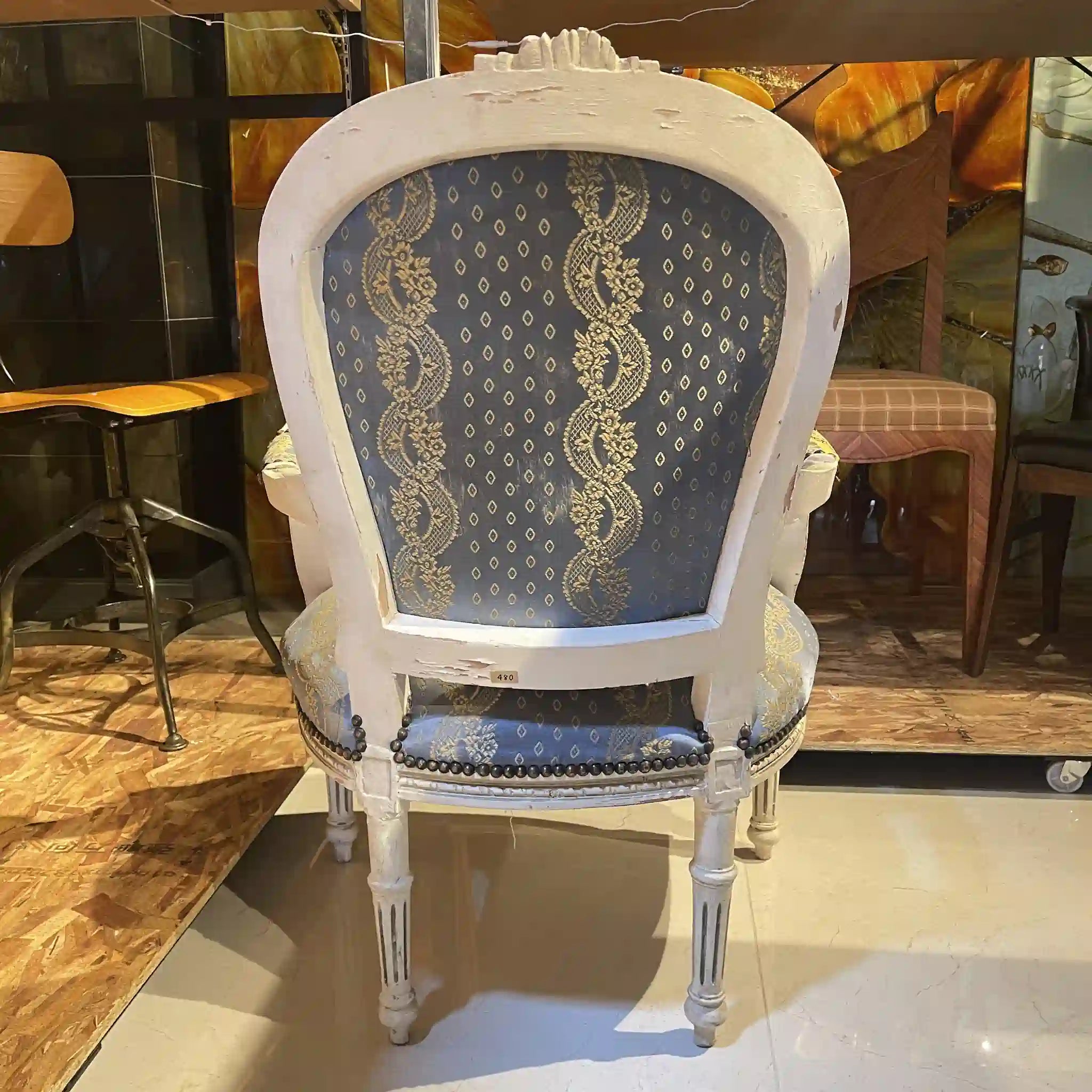 Antique Louis XVI style armchair / France /