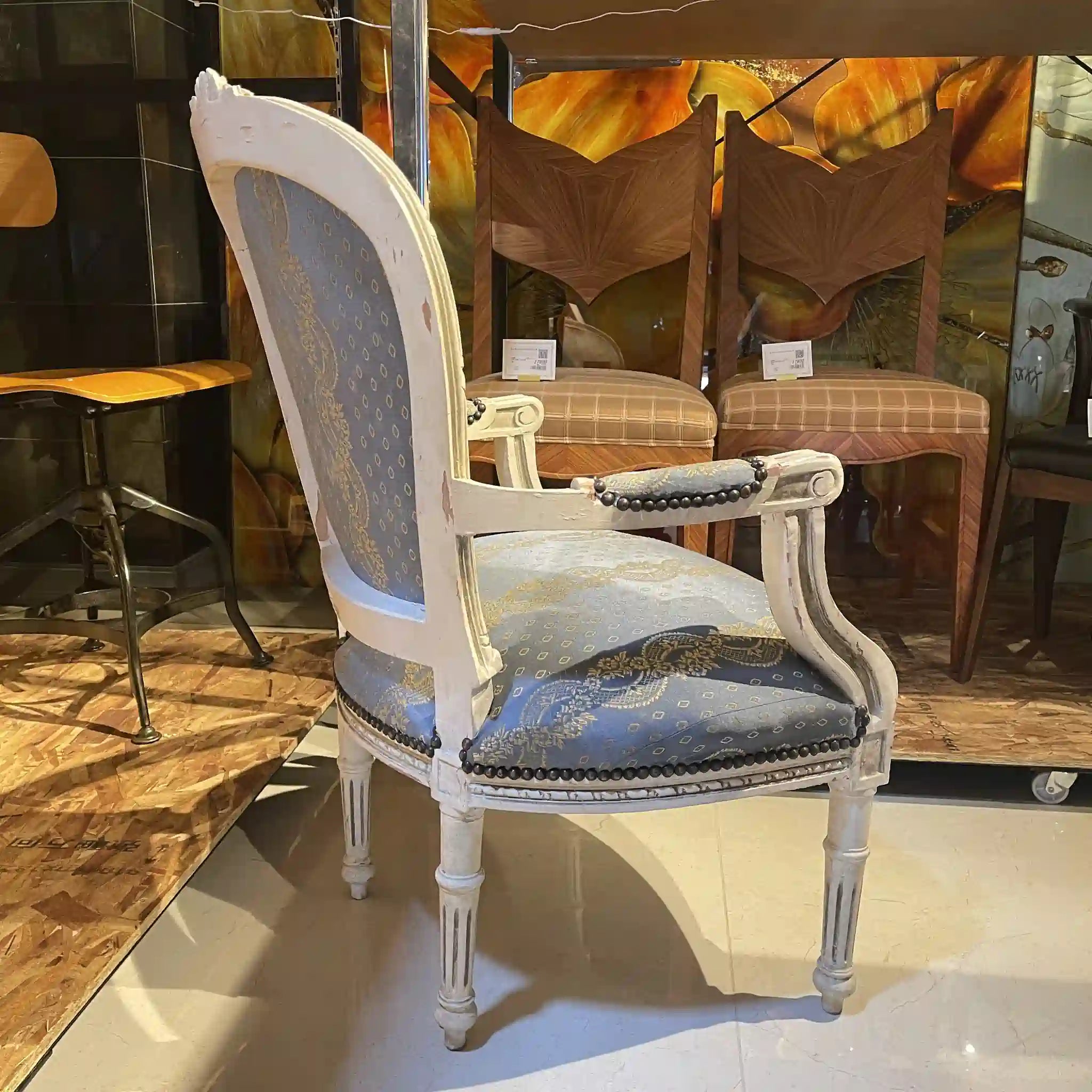 Antique Louis XVI style armchair / France /