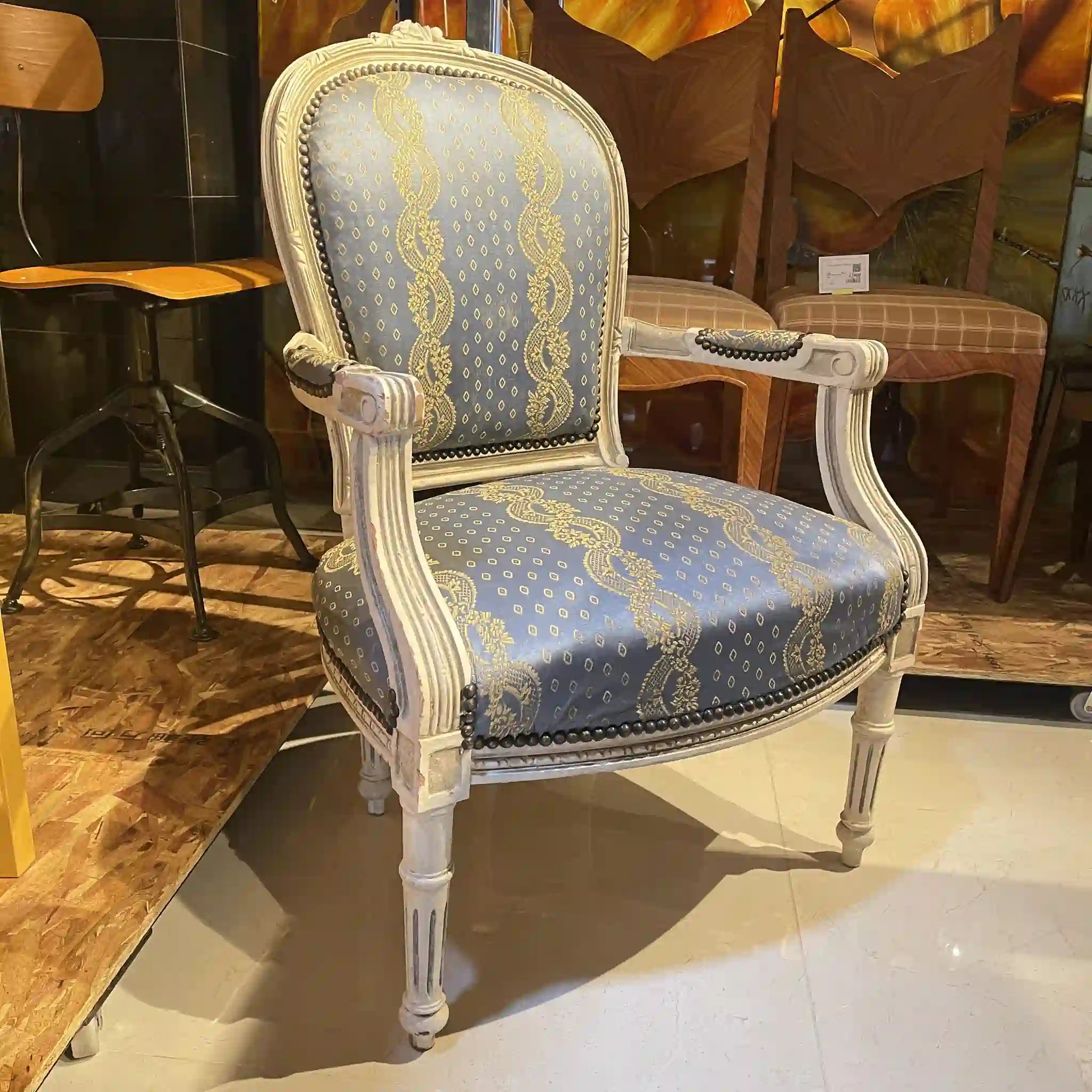 Antique Louis XVI style armchair / France /