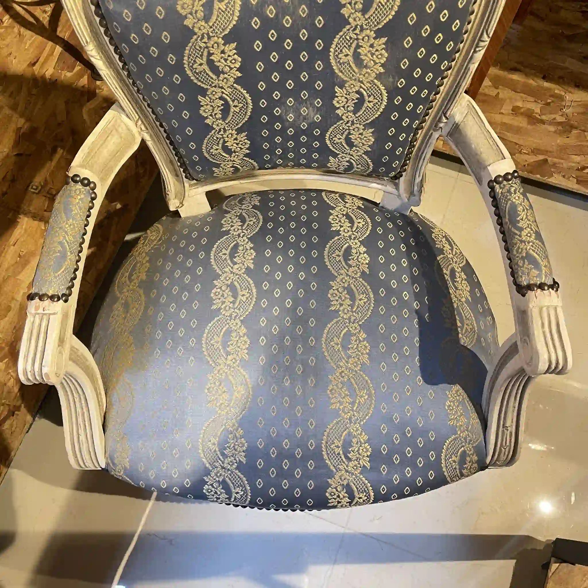 Antique Louis XVI style armchair / France /