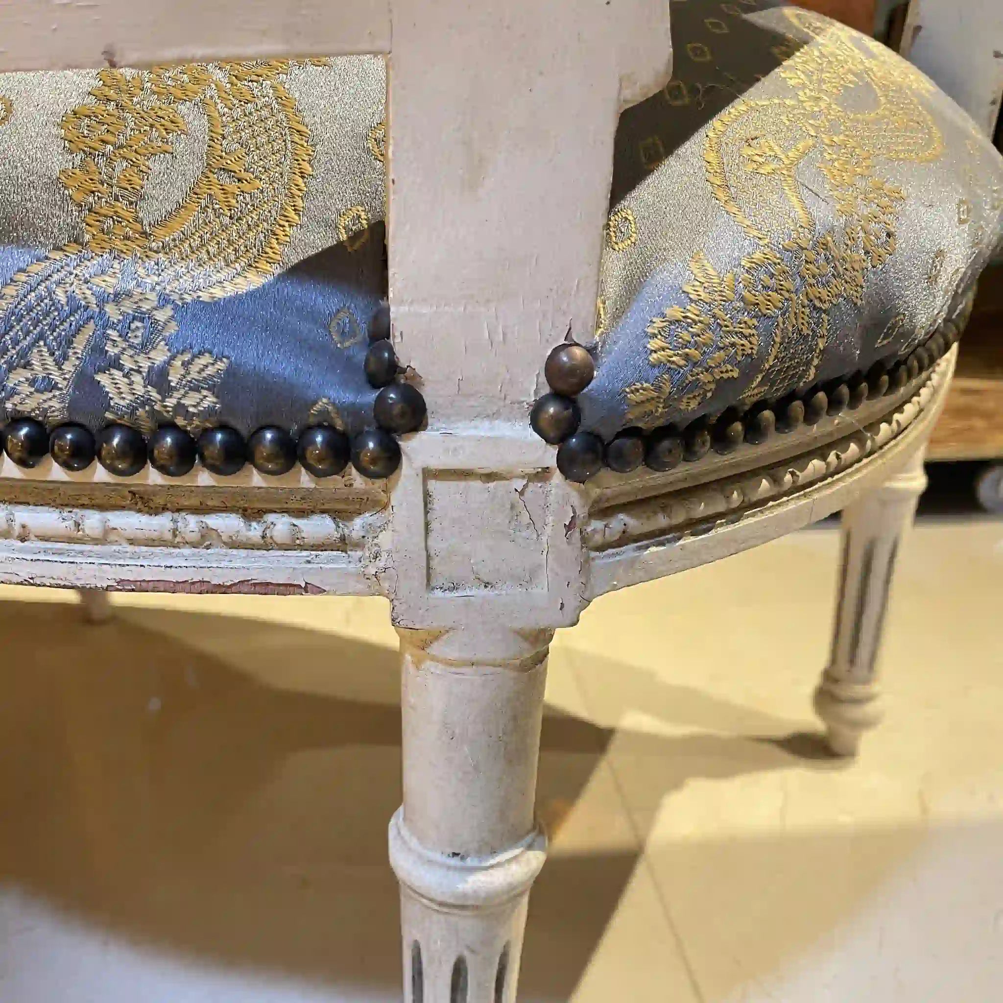 Antique Louis XVI style armchair / France /