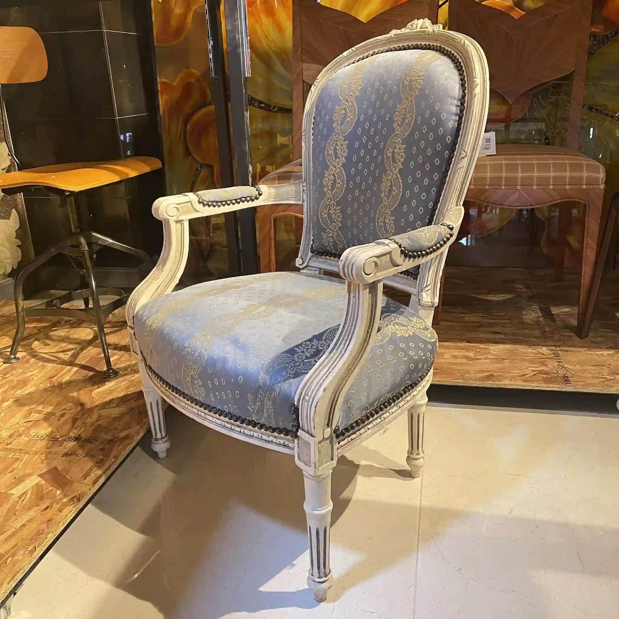 Antique Louis XVI style armchair / France /