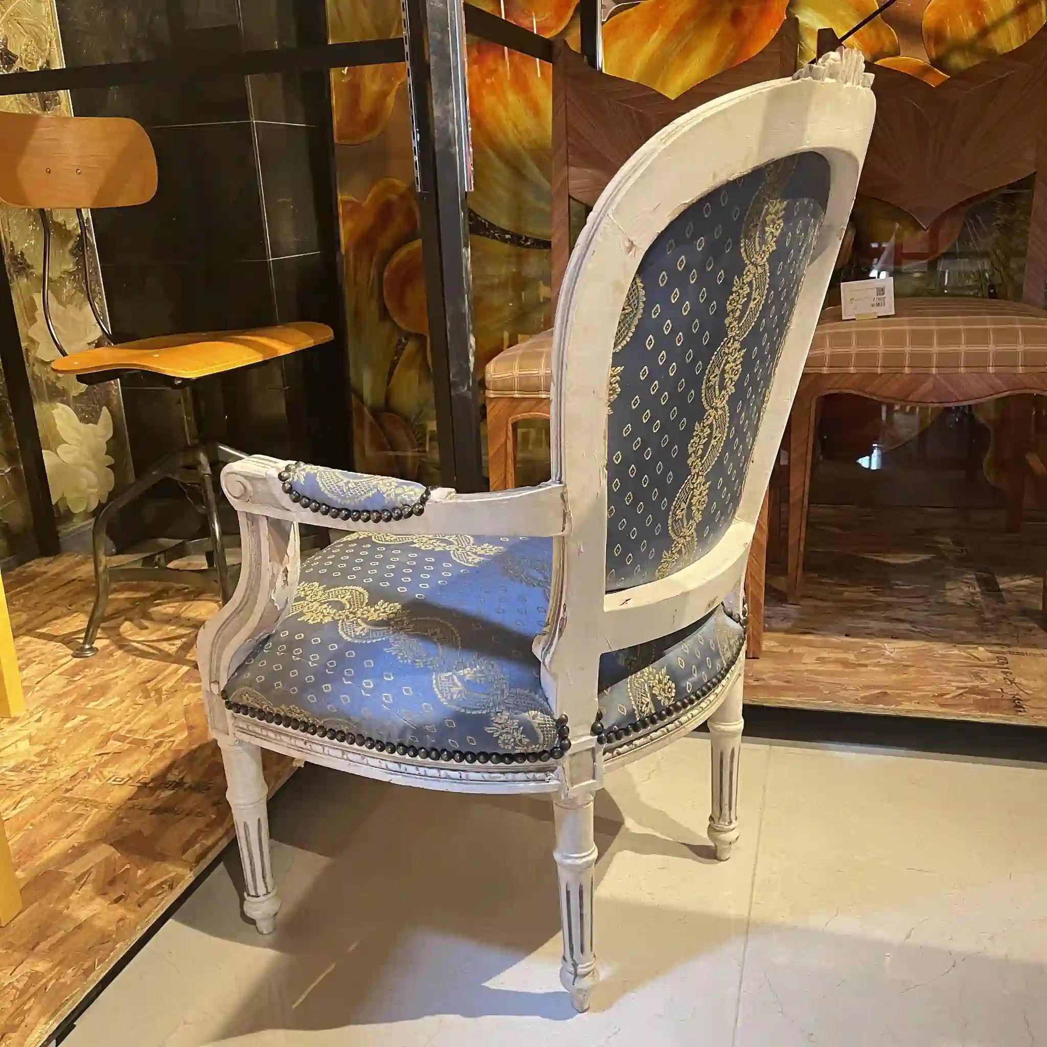 Antique Louis XVI style armchair / France /
